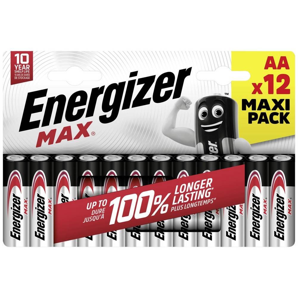 Energizer Alkaline Mignon-Batterien, 12er-Set E303324900 Batterie
