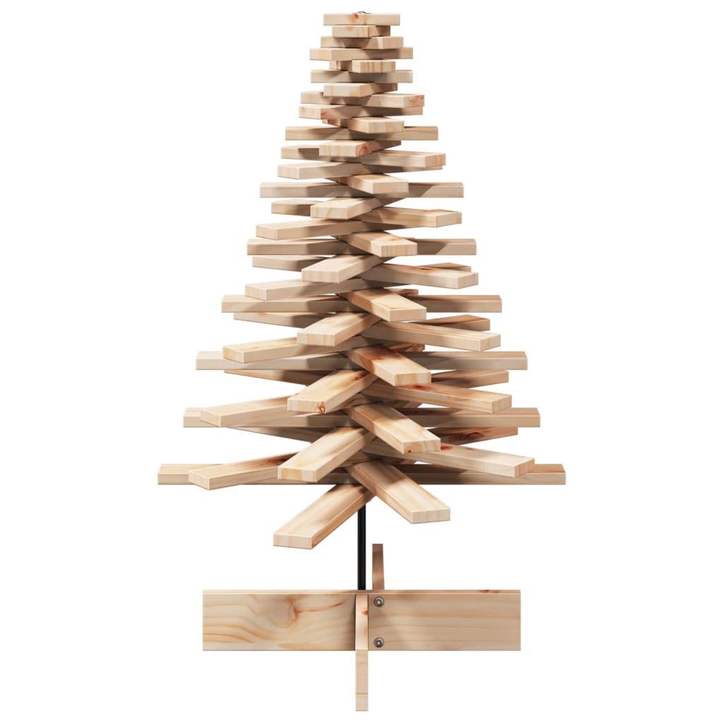 vidaXL Künstlicher Weihnachtsbaum Weihnachtsbaum Holz zum Schmücken 100 cm Massivholz Kiefer