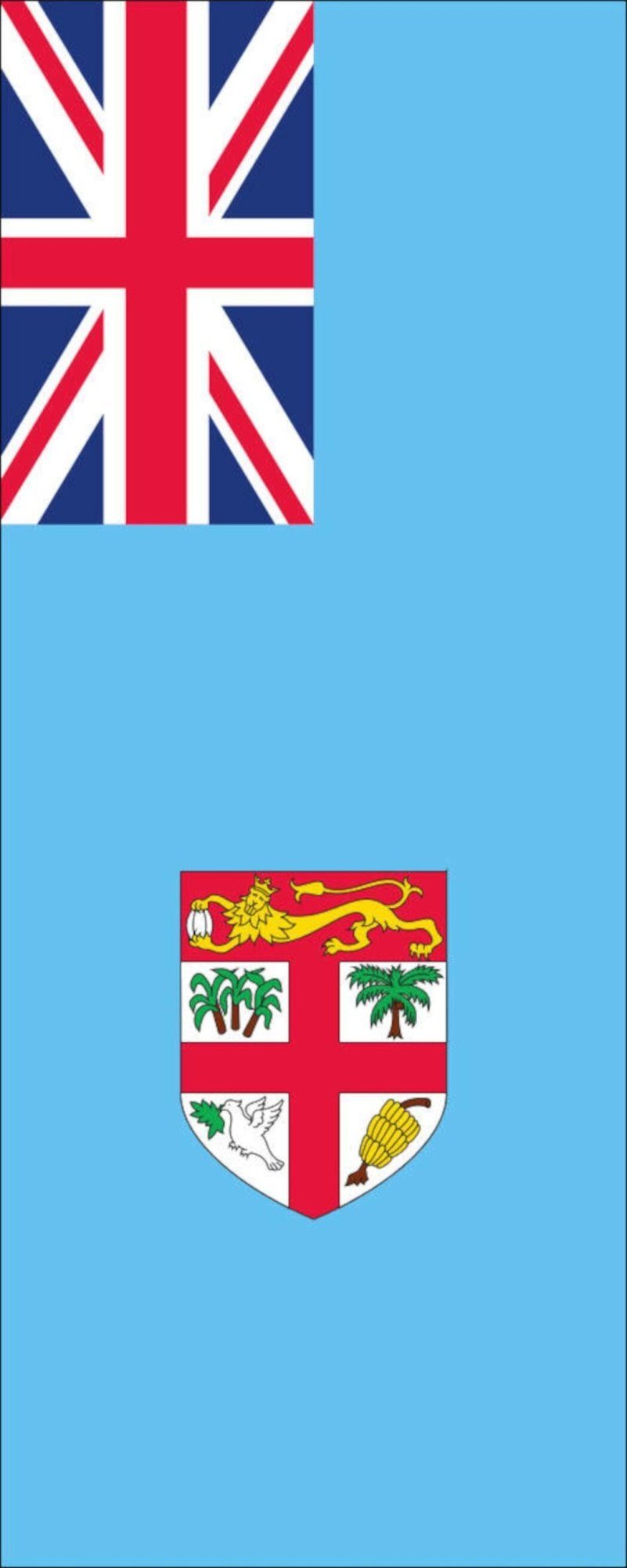 Flagge 110 Fidschi Flagge g/m² flaggenmeer Hochformat