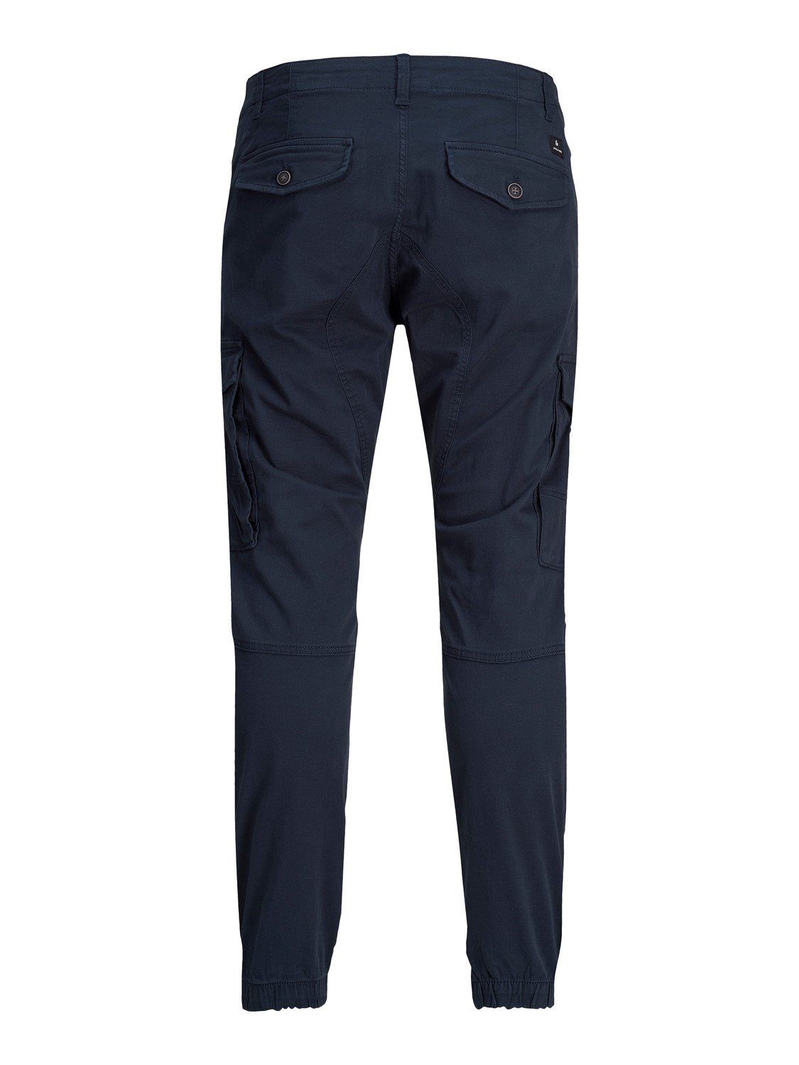 Jack & Jones Cargohose Cargo Pants PAUL FLAKE AKM 542 Twill für Herren Bio-Baumwolle nachhaltig Slim fit unifarben wärmend – Bild 4 von 5