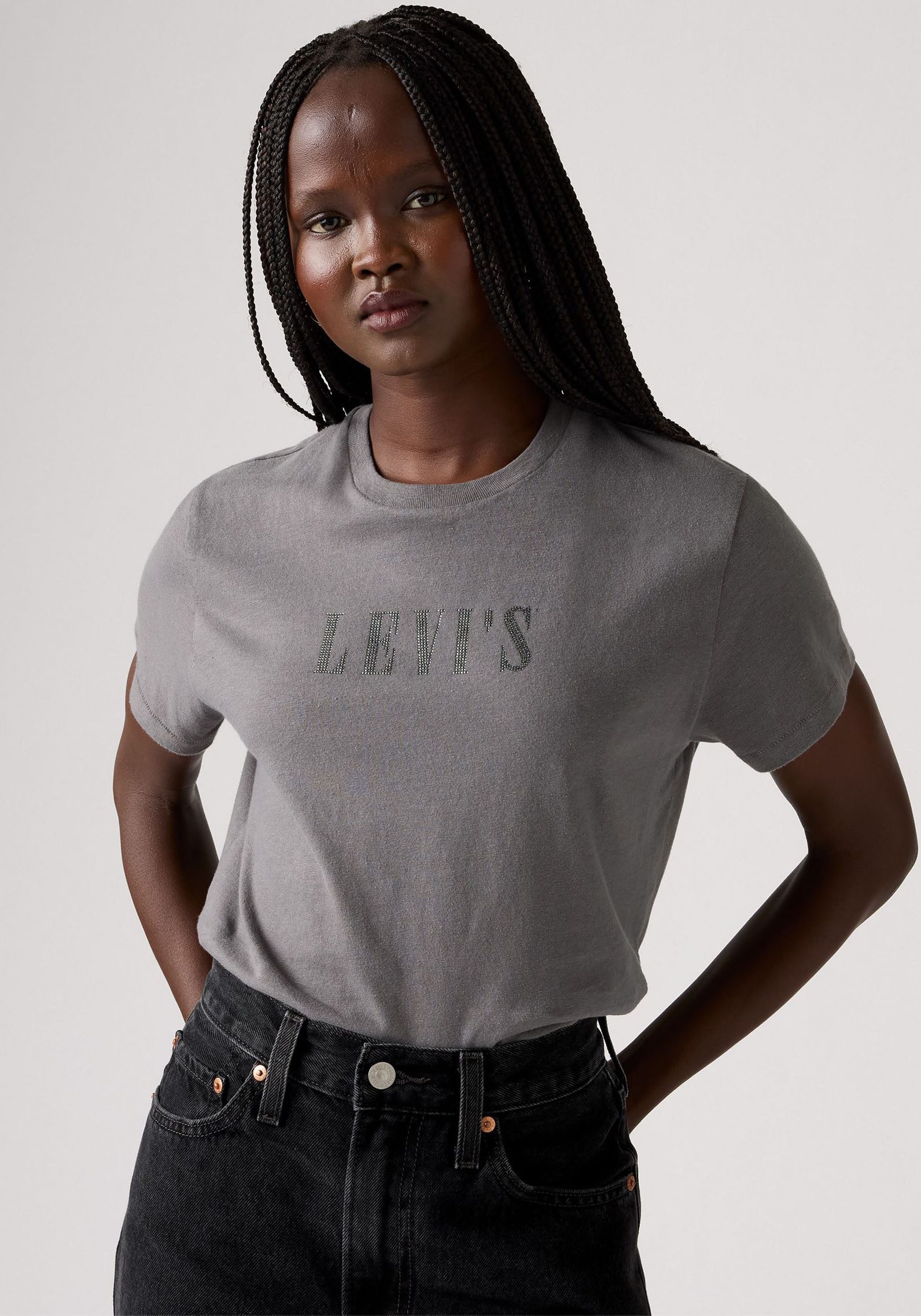 Levi's® T-Shirt GRAPHIC CLASSIC T Glitzerne Applikation günstig online kaufen
