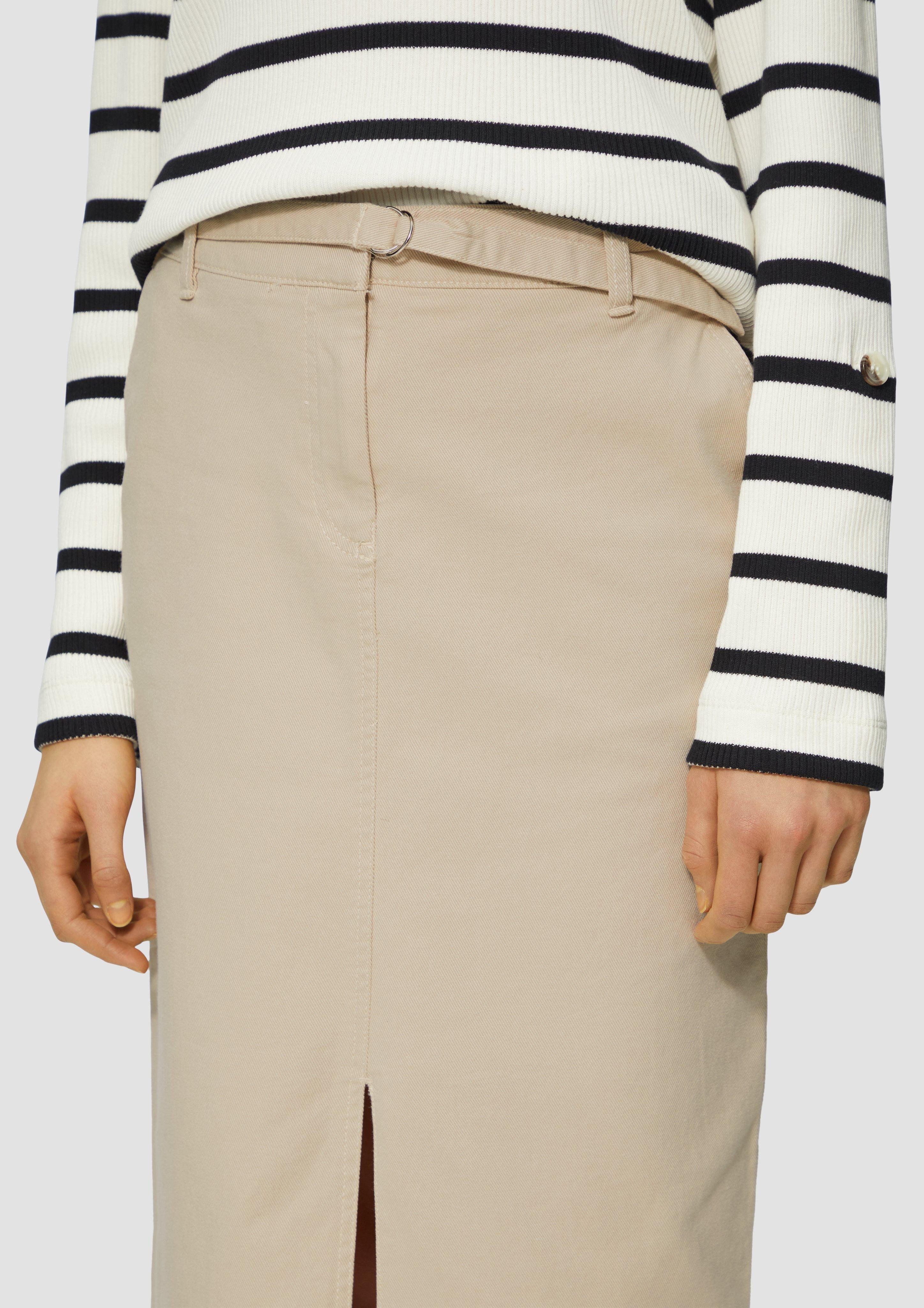 s.Oliver Maxirock Midirock aus Twill mit günstig online kaufen