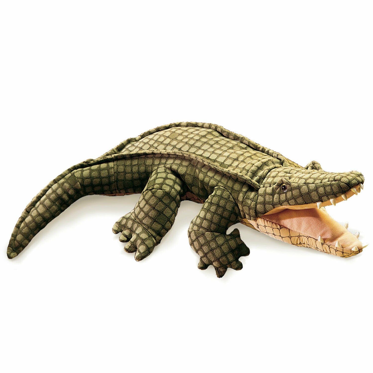 Folkmanis Handpuppen Handpuppe Folkmanis Handpuppe Alligator 2130 (Packung)
