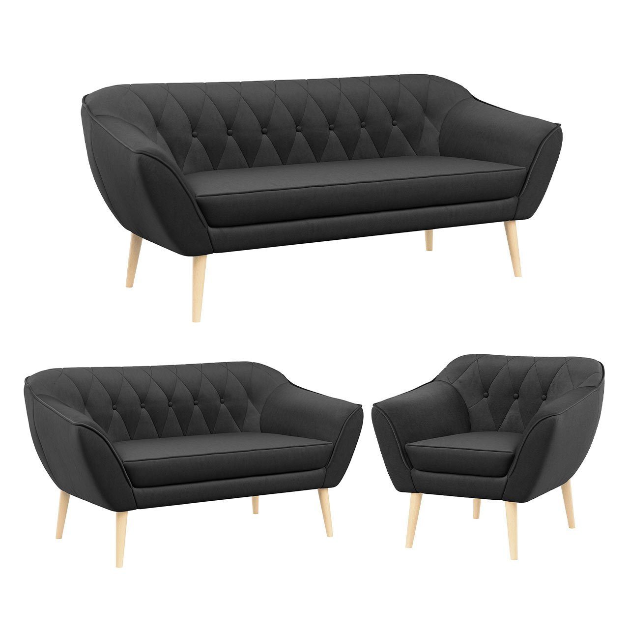 MKS MÖBEL Sofa PIRS 3 2 günstig online kaufen