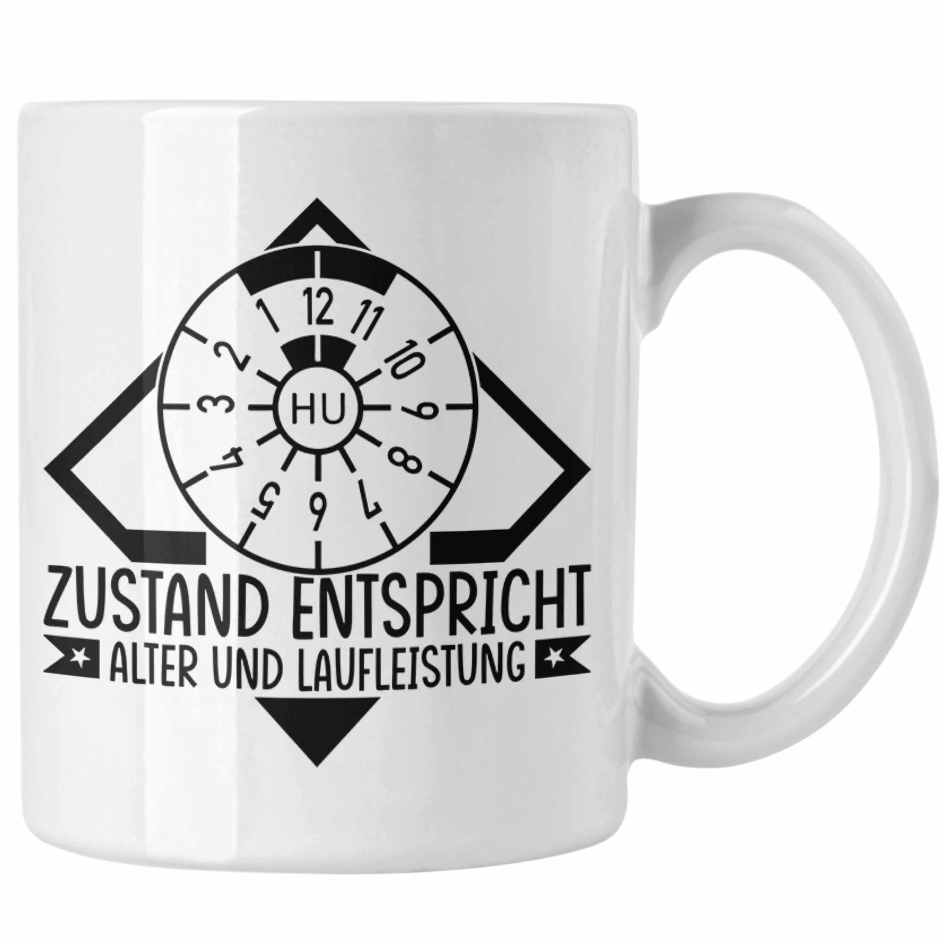 Trendation Tasse KFZ Mechaniker Tasse Geschenk Spruch Männer KFZ Mechatroniker Geschenk Weiss