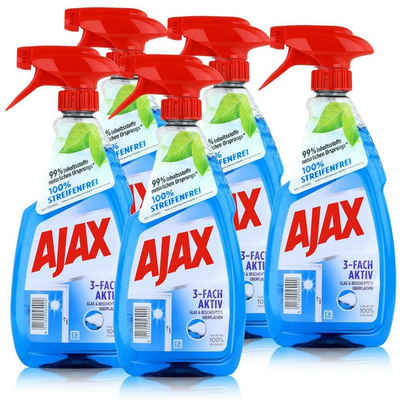 AJAX Ajax Glasreiniger 500ml - Für Glas & Beschichtete Oberflächen (5er Pac Glasreiniger