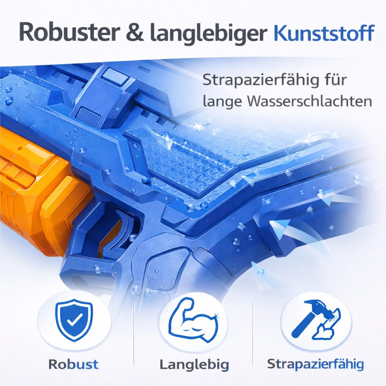 TK Gruppe Wasserpistole Wasserpistole – Wasserspritzpistole & Spritzpistole für Garten, Pool
