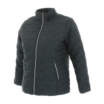 Ital-Design Steppjacke Damen Freizeit Kapuze (abnehmbar) Leicht gefüttert Übergangsjack in Grün