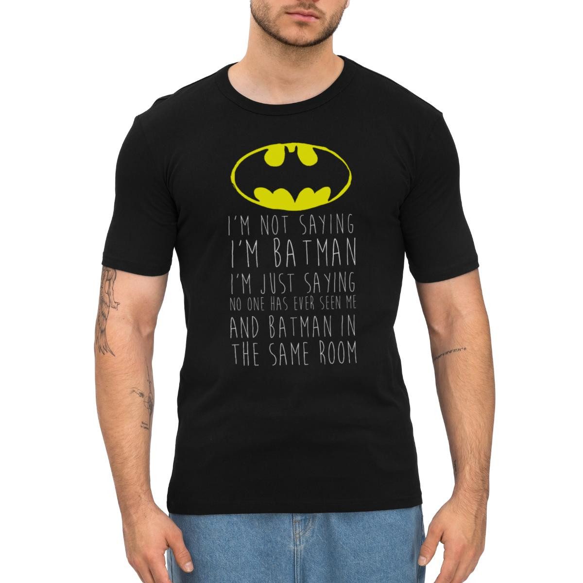T-Shirt DC Comics I'm Batman Lustiger Spruch Herren Slim Fit T-Shirt