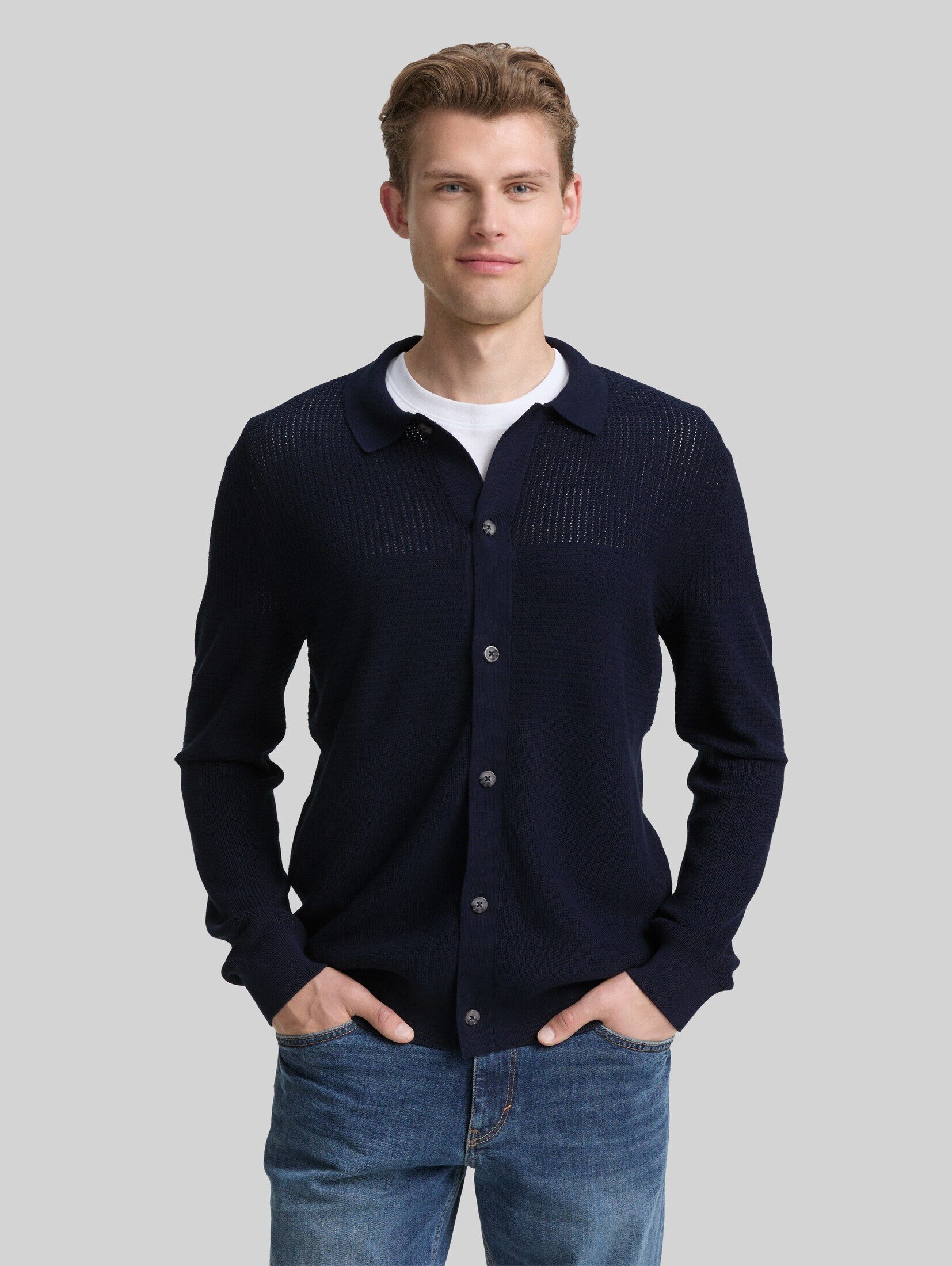 TOM TAILOR Cardigan Pullover & Strickjacken Strickjacke mit Knopfleiste