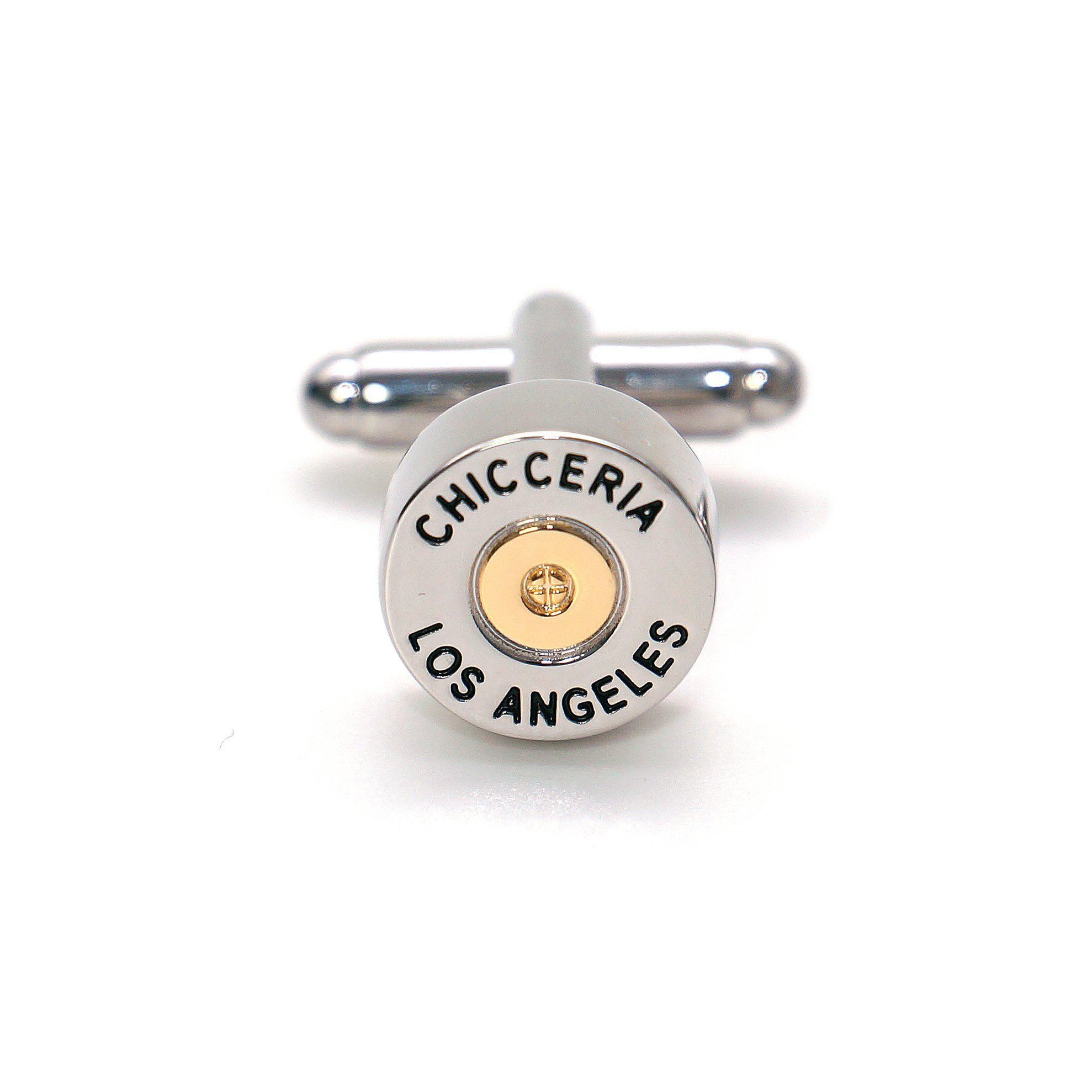 Chiccheria Brand Manschettenknöpfe Patrone, silber-gold, für Hemden, Sakkos günstig online kaufen