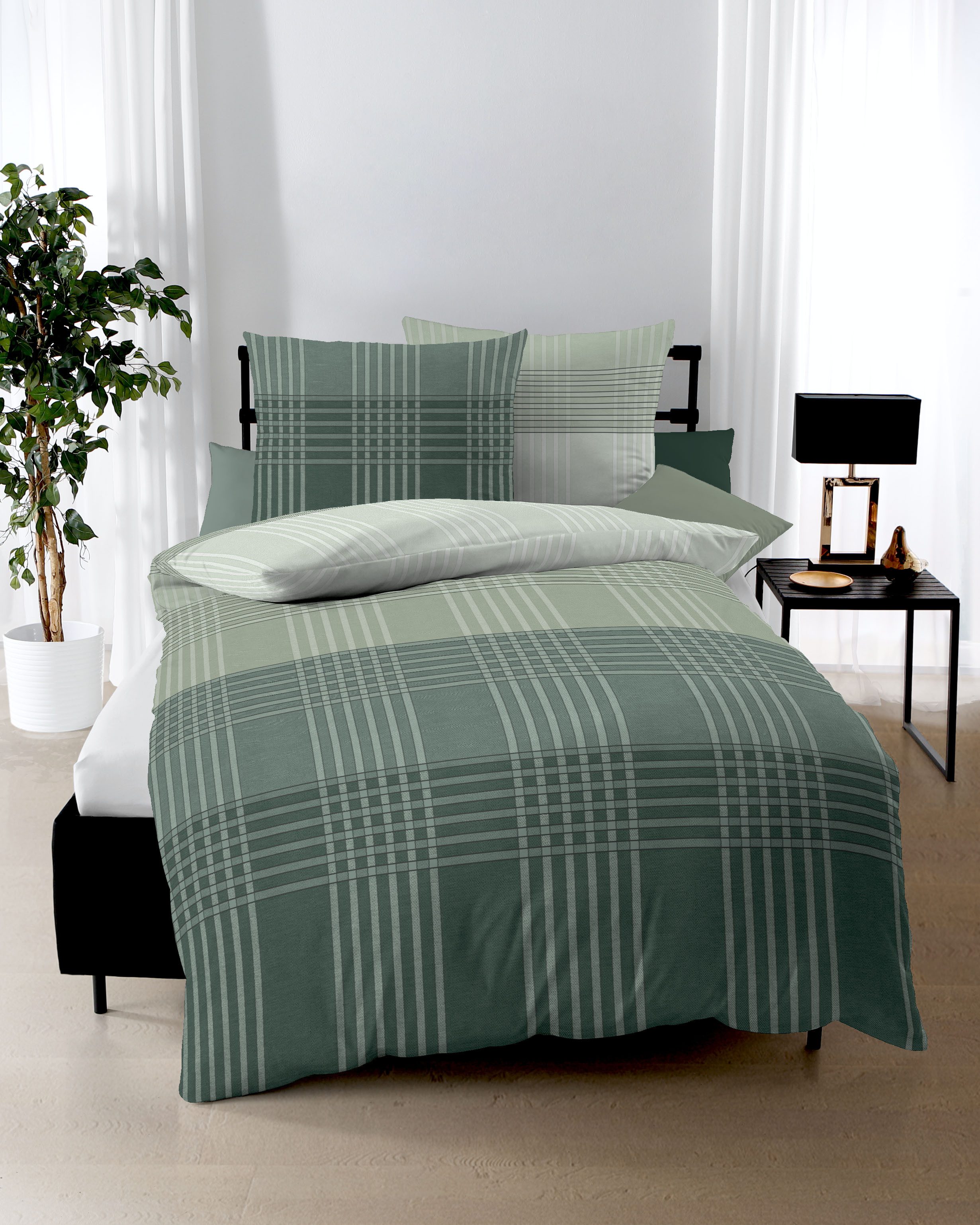 Kaeppel Bettwäsche Zones, Feinbiber, 2 teilig