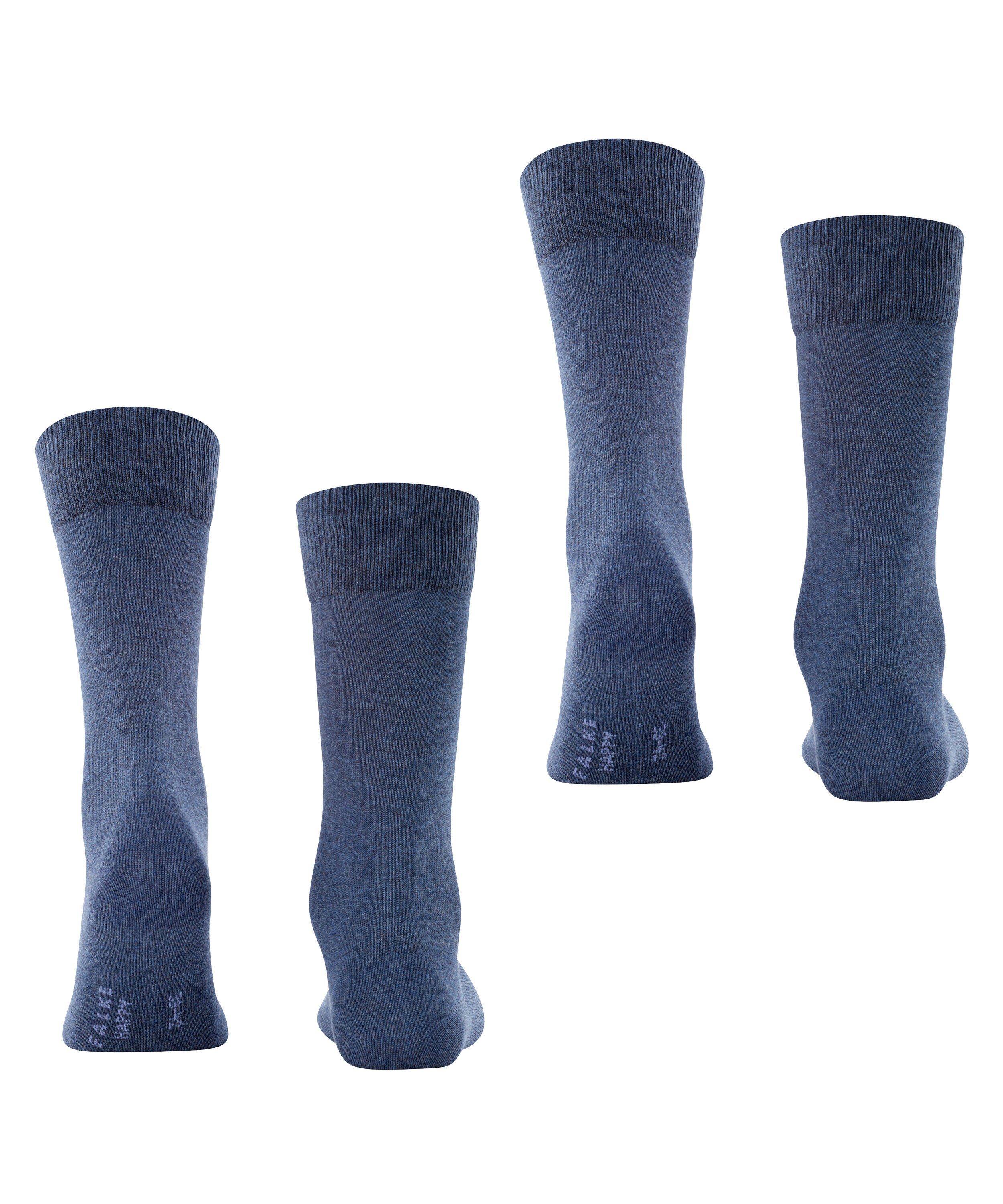 FALKE Socken Happy 2-Pack Socken (2-Paar) Set aus 2 Paar Baumwollstrümpfen