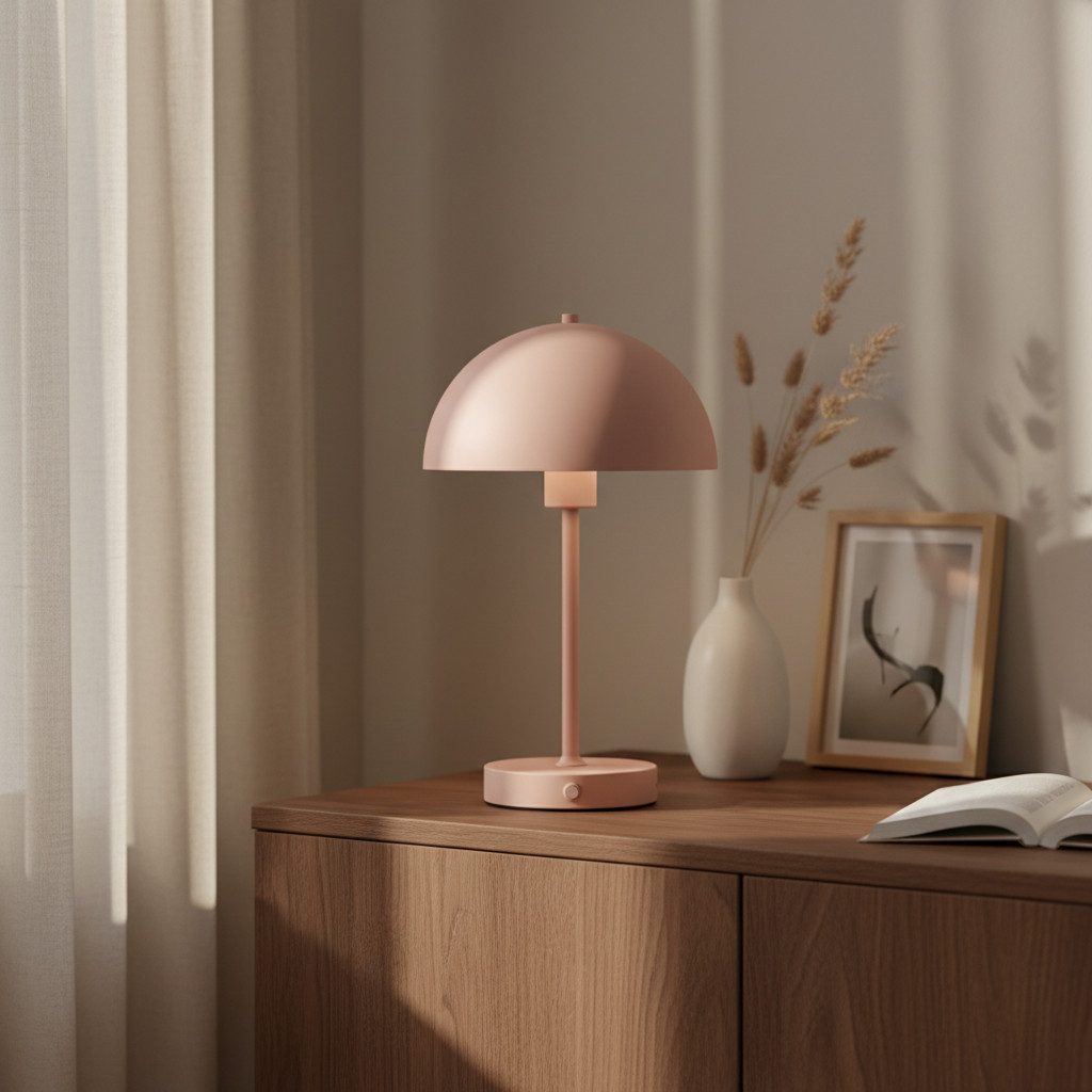 skølm Tischleuchte Aeriala mit Akku, Terrakotta, warmweißes Licht, Nachttis günstig online kaufen