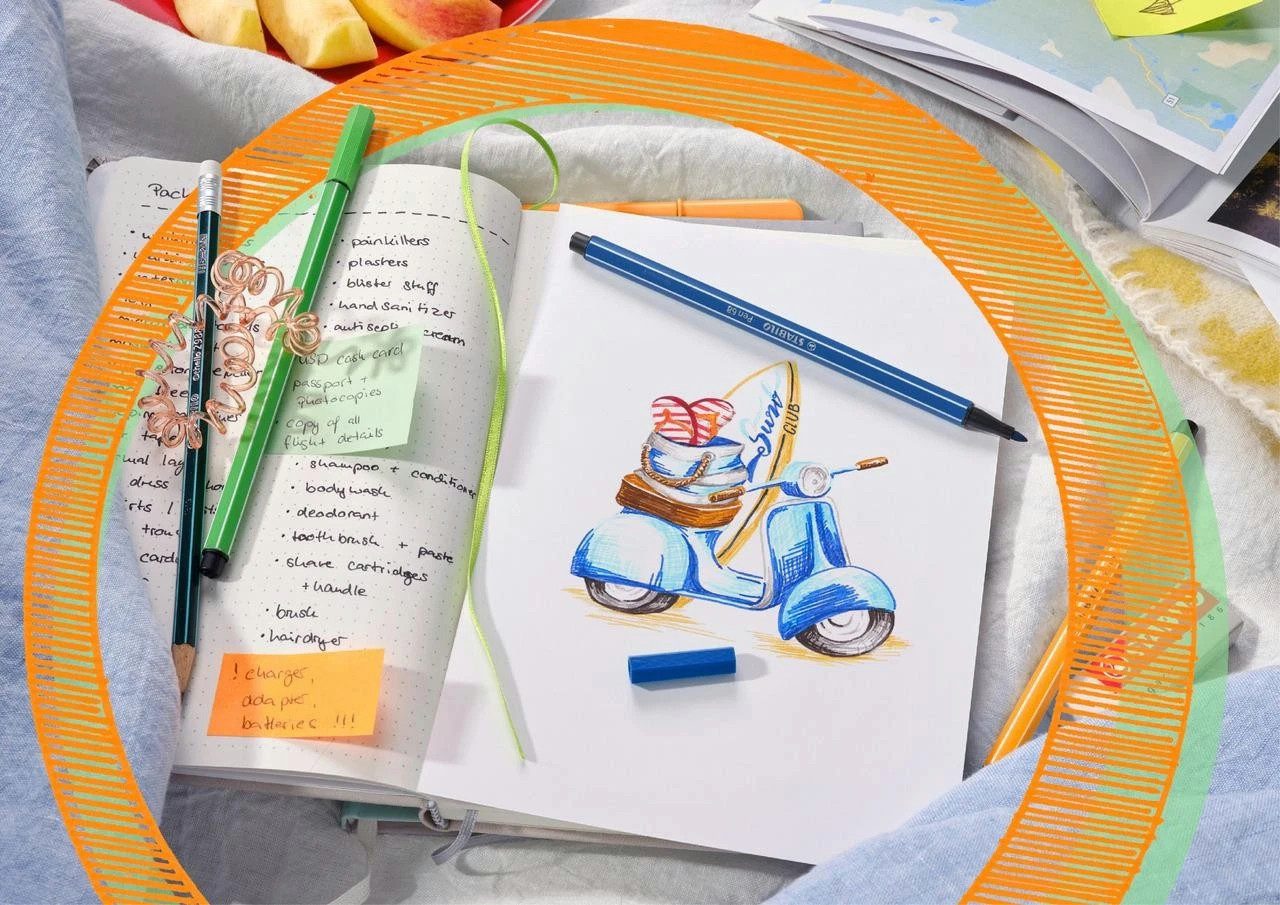 STABILO Marker STABILO Pen 68 – 5er Etui NEON Filzstifte 1 mm
