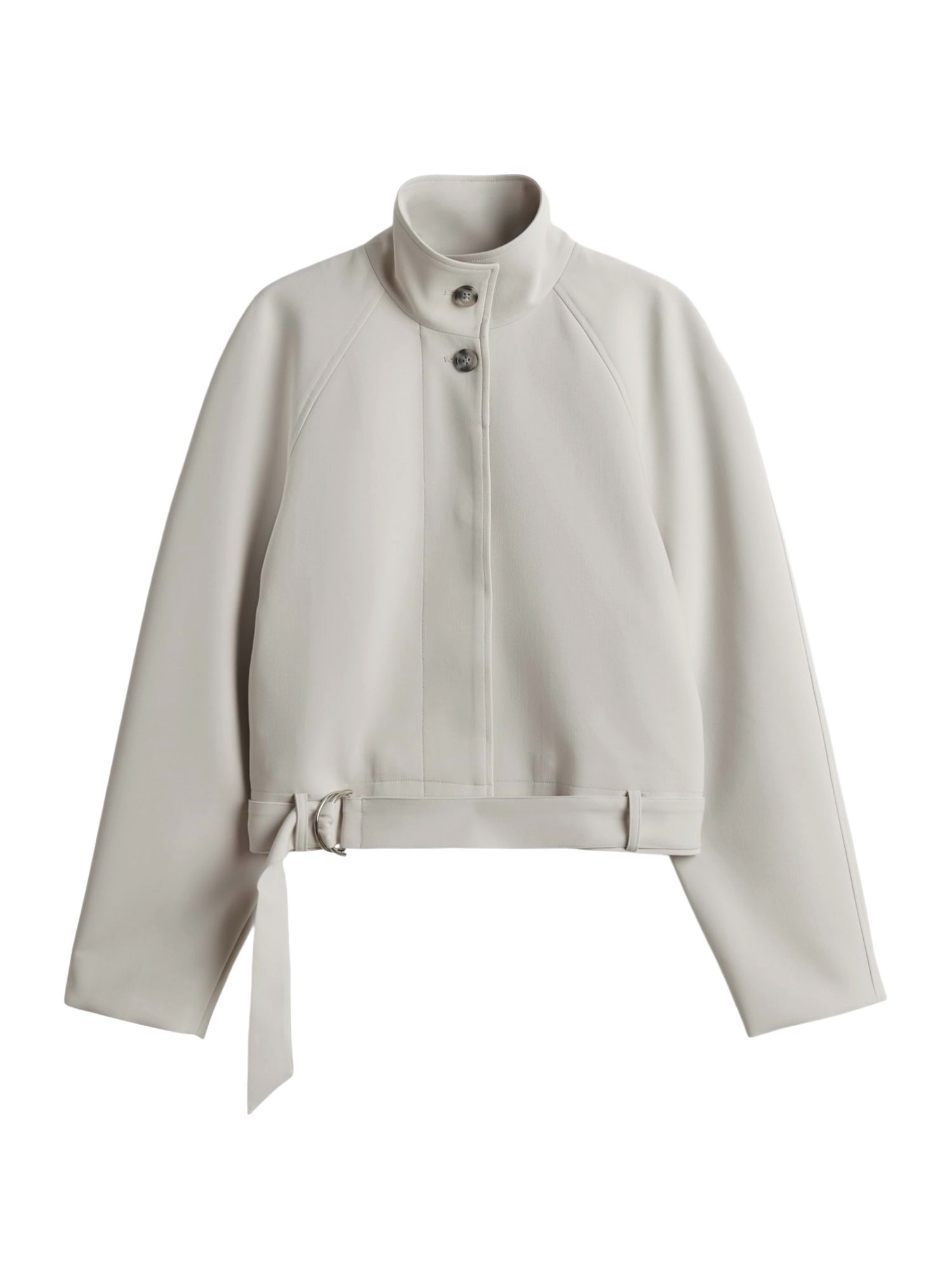 someday Blouson natur,Casual,Polyester,Unifarben,Stehkragen,Lang,Loose Fit