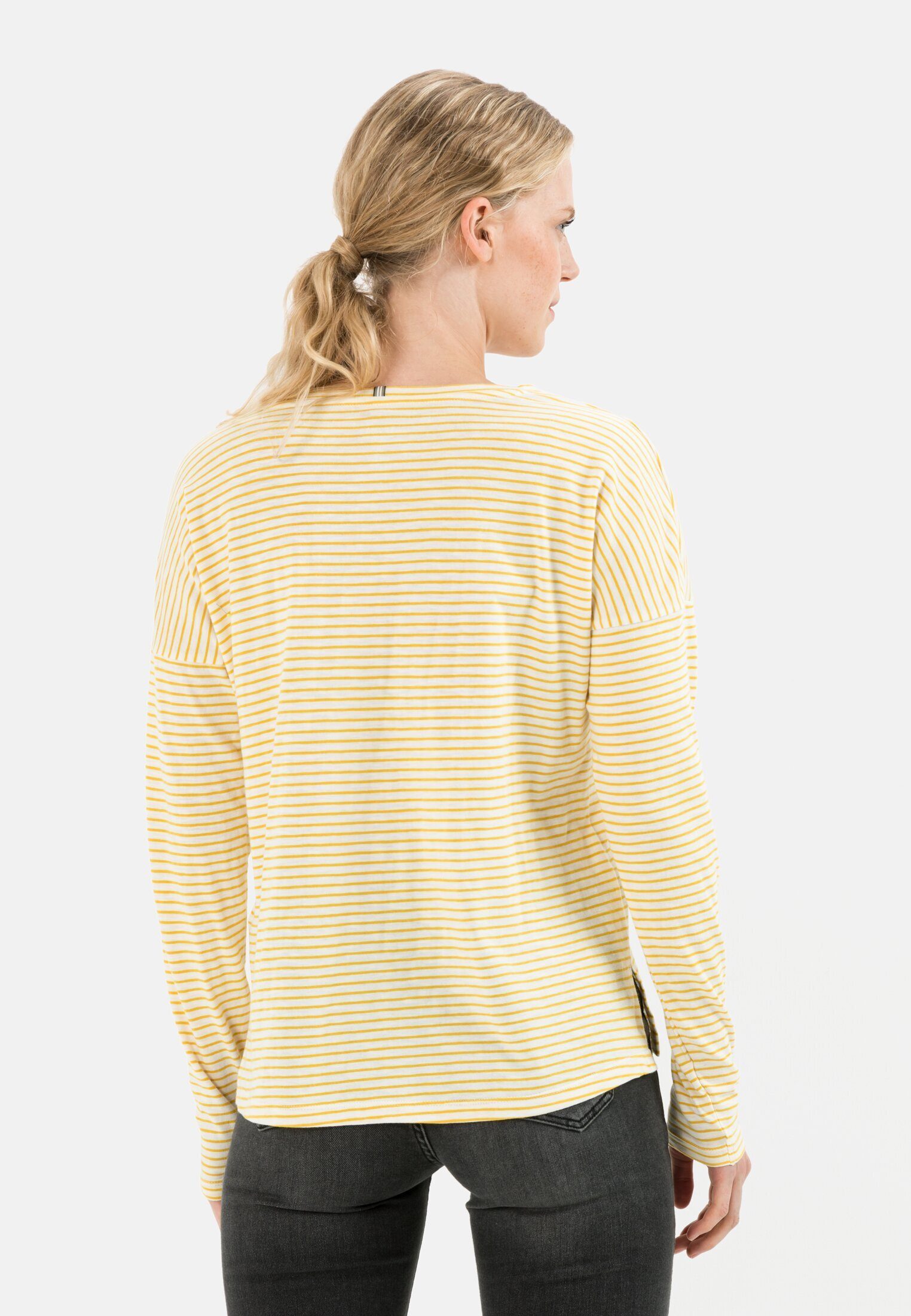 100% Gelb camel Cotton active organic aus Langarmshirt Shirts_Langarmshirt