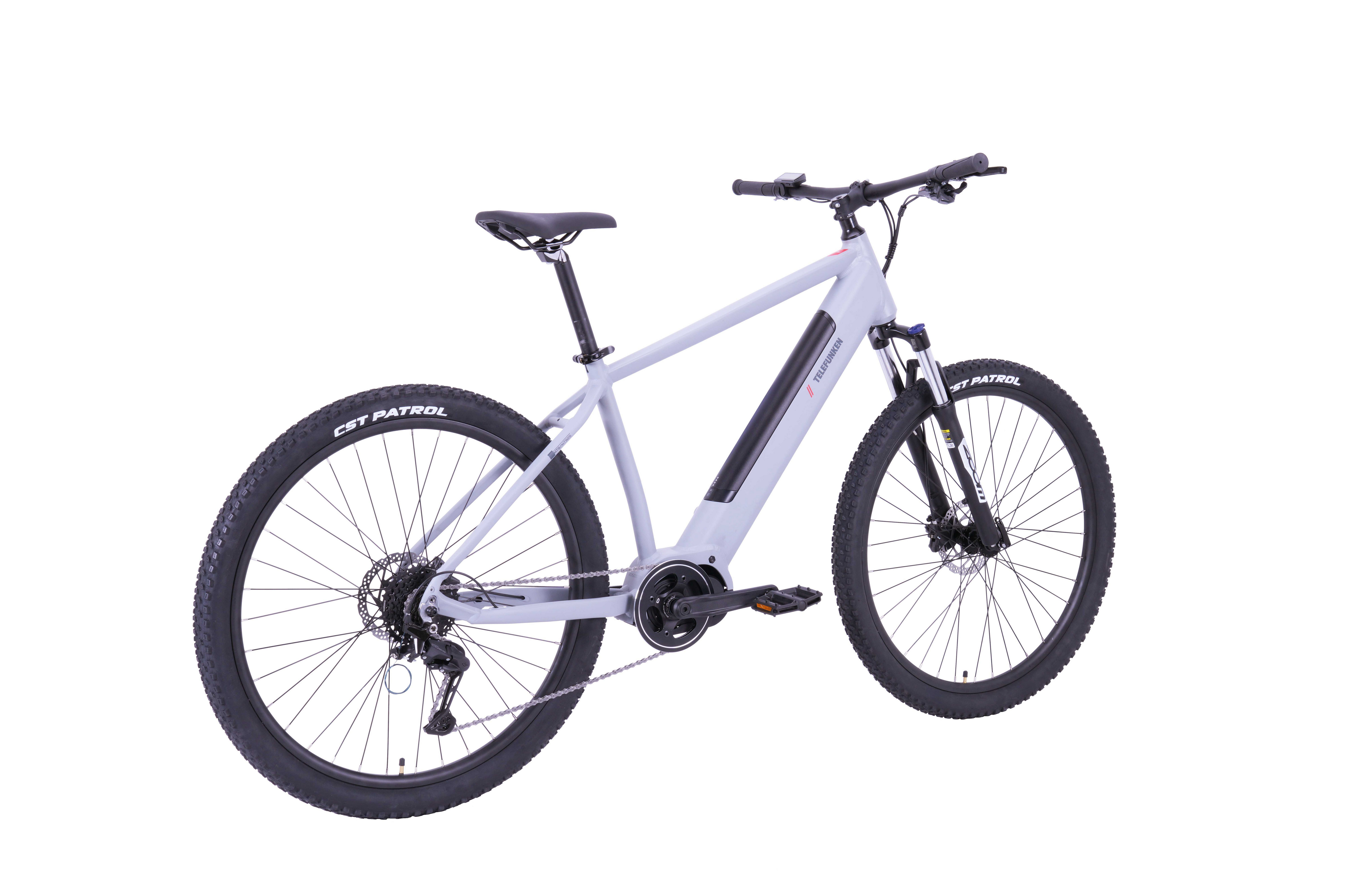 Telefunken E-Bike Mountainbike Aufsteiger MT925, 9 Gang Shimano Cues Schaltwerk, Kettenschaltung, Mittelmotor, 468 Wh, Pedelec, Elektrofahrrad, Damen u. Herren, E-MTB, Mountainbike, 29 Zoll