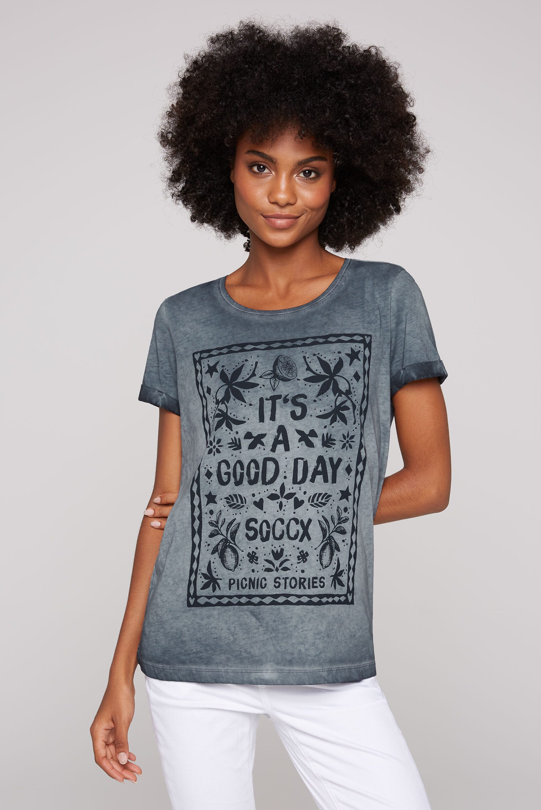 SOCCX Rundhalsshirt aus Baumwolle