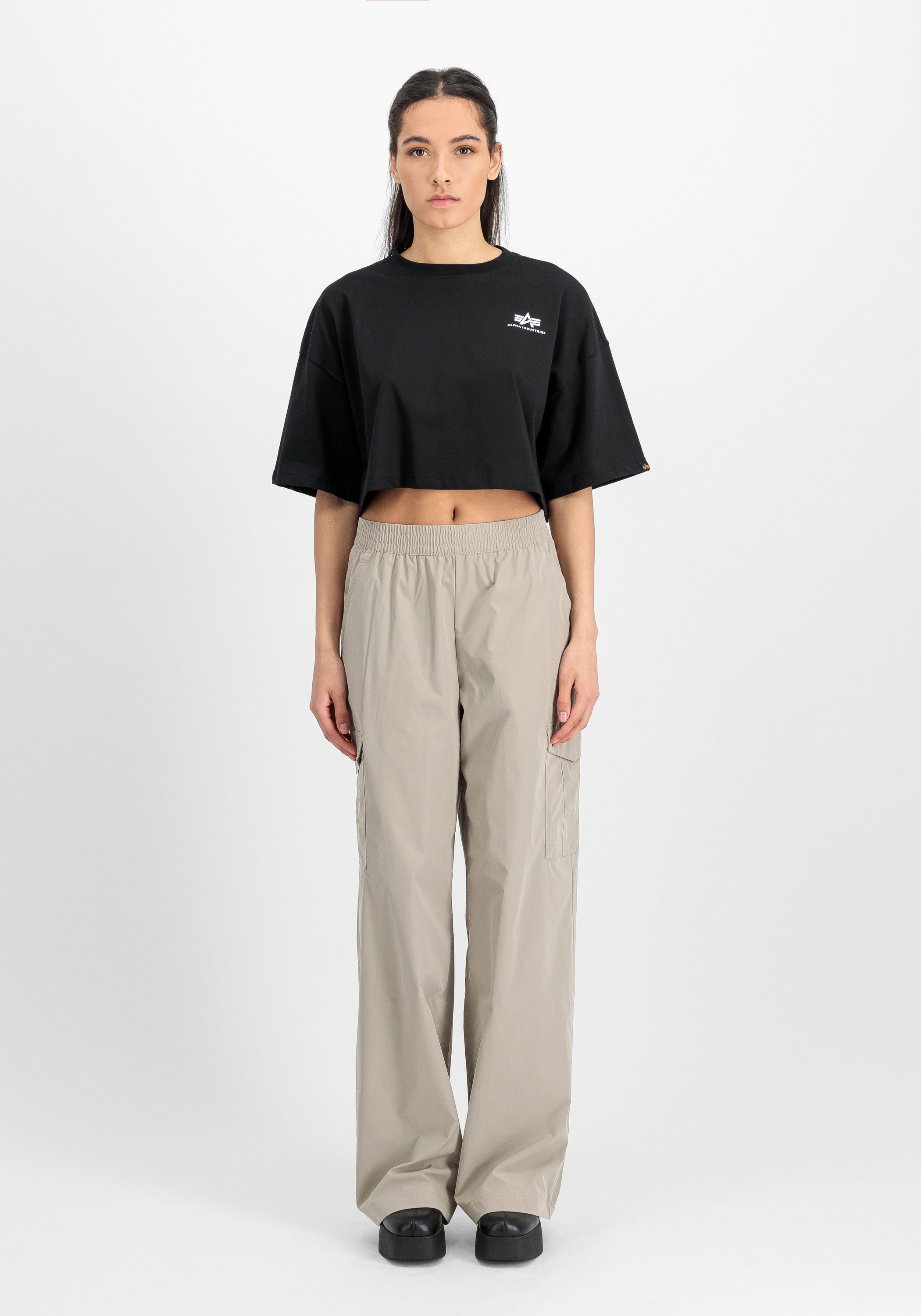 Alpha Industries T-Shirt Basic T-Shirt SL Cropped PP W