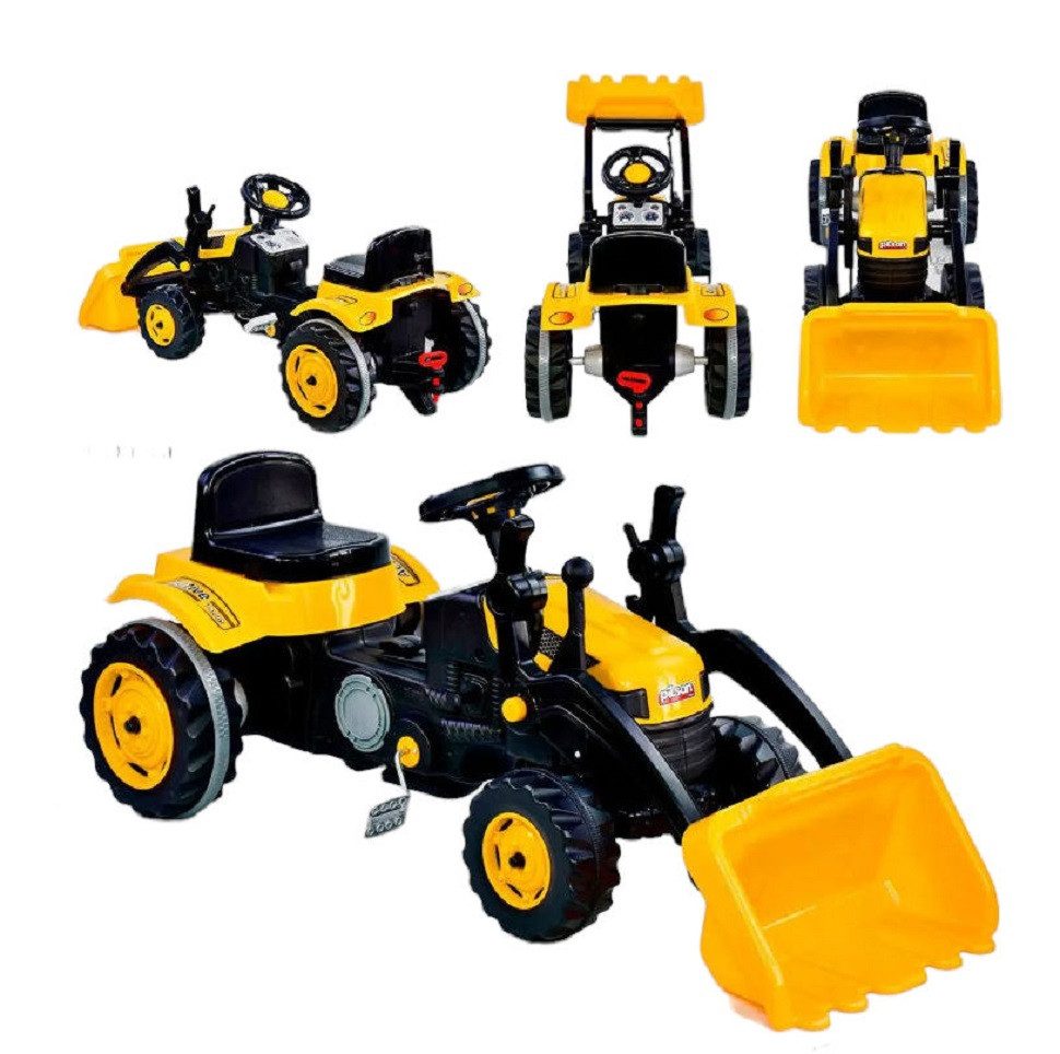 COIL Tretfahrzeug Sitzbagger mit Schaufel, Trettraktor, Sandbagger, Kinderb günstig online kaufen