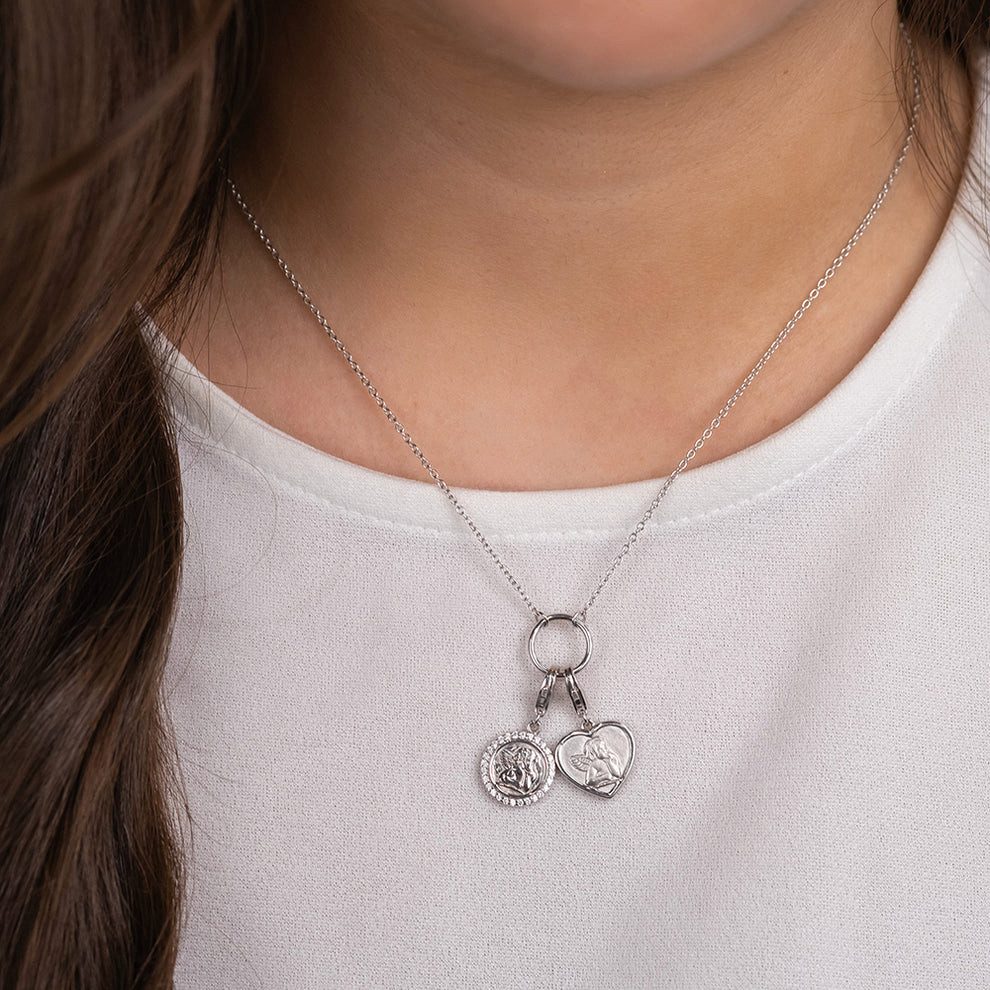 Engelsrufer Charm-Kette Engelsrufer Damen Silberkette mit Charm Anhänger ERN-CHARM-50