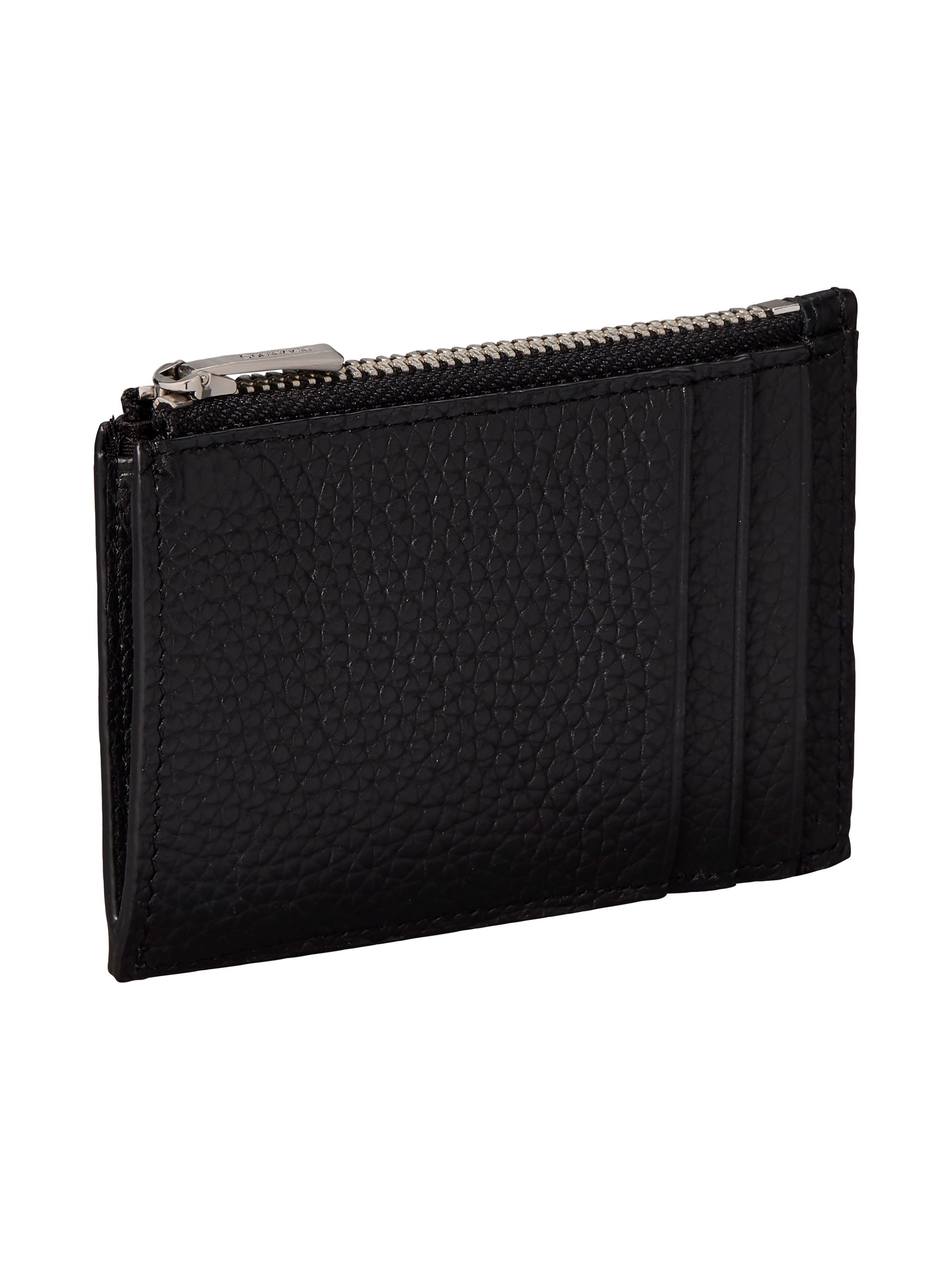 Calvin Klein Geldbörse FOIL EMBOSS N/S ZIP CARDHOLDER, Unisex Geldbeutel, Portemonnaie mit Logoschriftzug