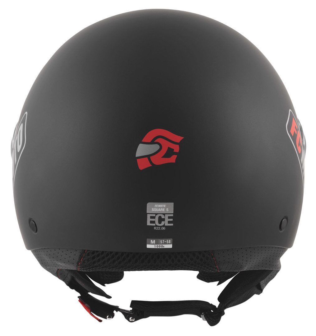 FC-Moto Motorradhelm Square-RS Jethelm, herausnehmbares Innenfutter