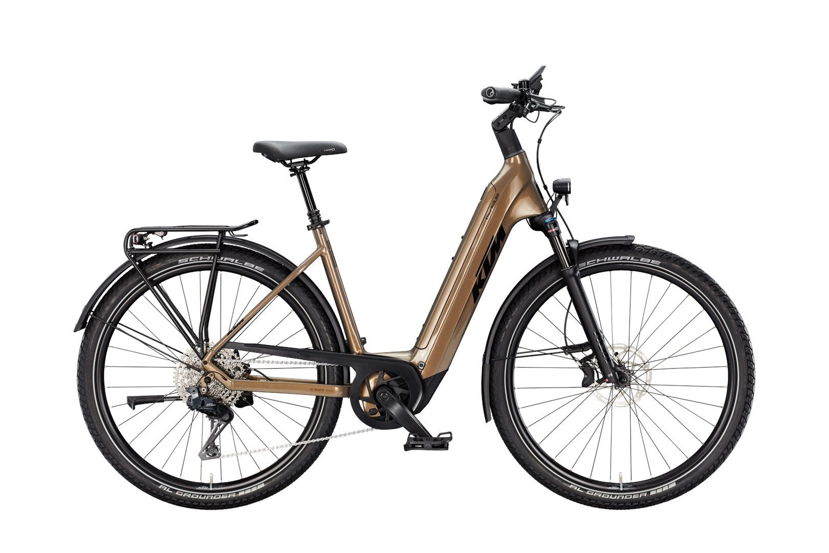 KTM E-Bike KTM Macina Gran 810 Di2 800 Wh Damen braun 2025, 11 Gang Shimano CUES Di2 U8050-11 SGS shadow, Kettenschaltung, Bosch Performance Line CX GEN5 smart System, 800 Wh