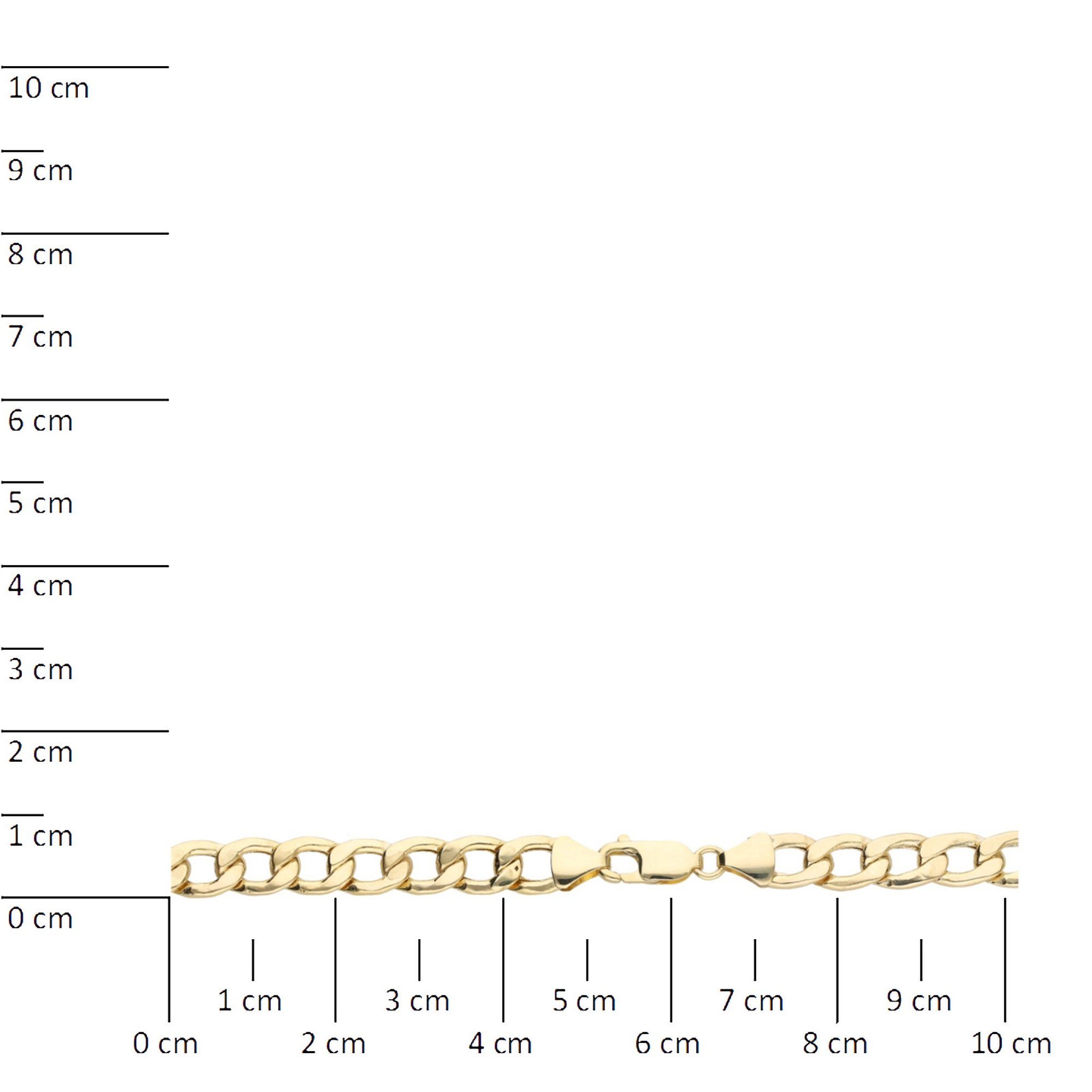 Luigi Merano Panzerarmband glanz, Gold 333