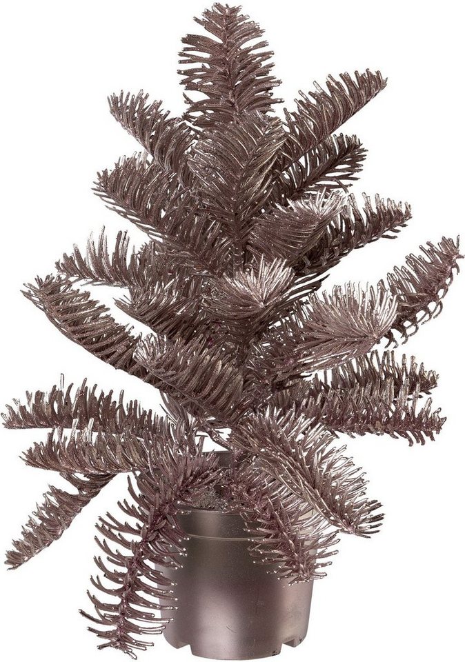 Creativ green Künstlicher Weihnachtsbaum Weihnachtsdeko, künstlicher  Christbaum, Tannenbaum, im farblich passenden Topf, Für eine weihnachtliche  Dekoration