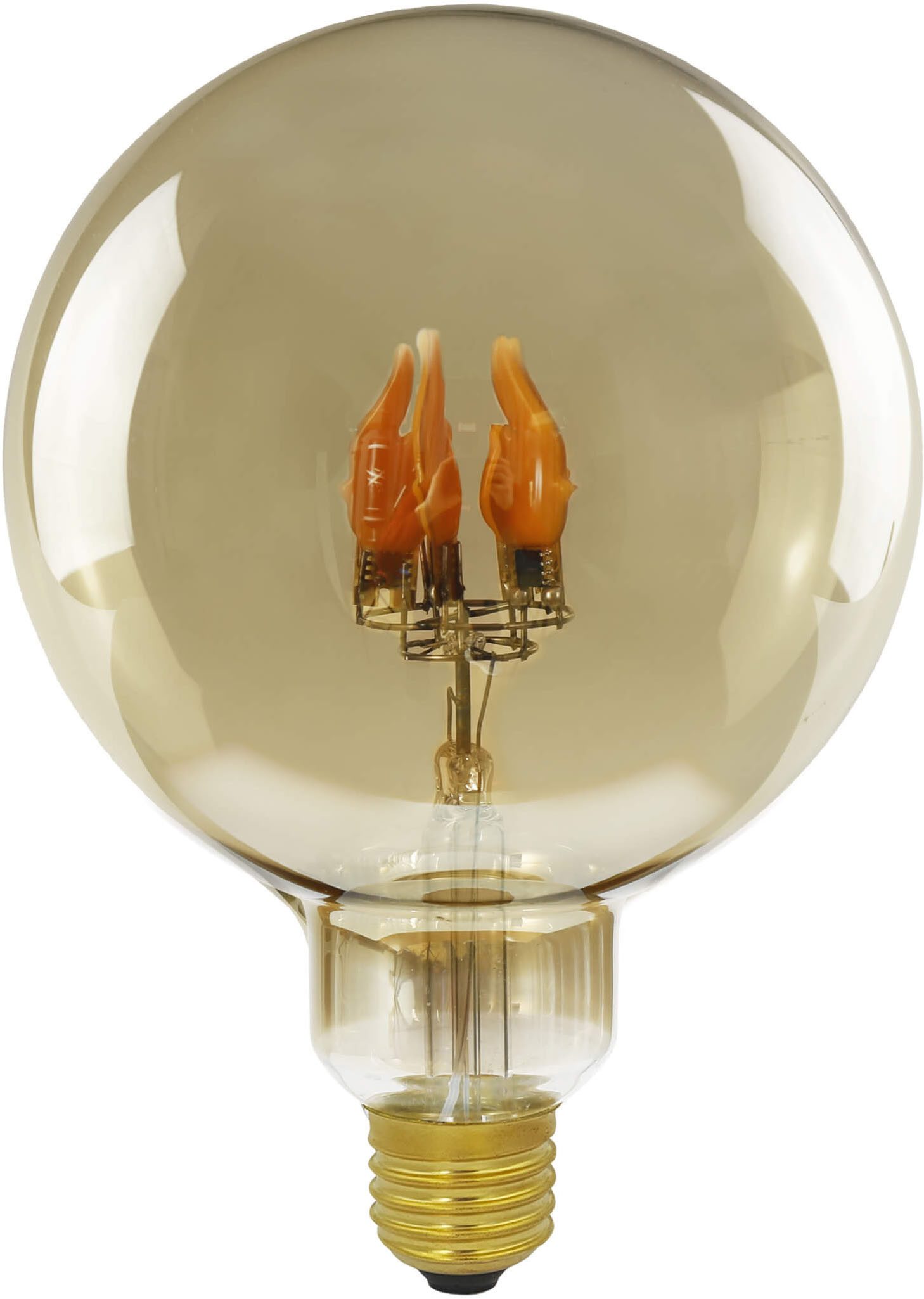 SEGULA LED-Filament LED Globe 125 up smokey grau, E27, E27, 1 St., Extra-Warmweiß