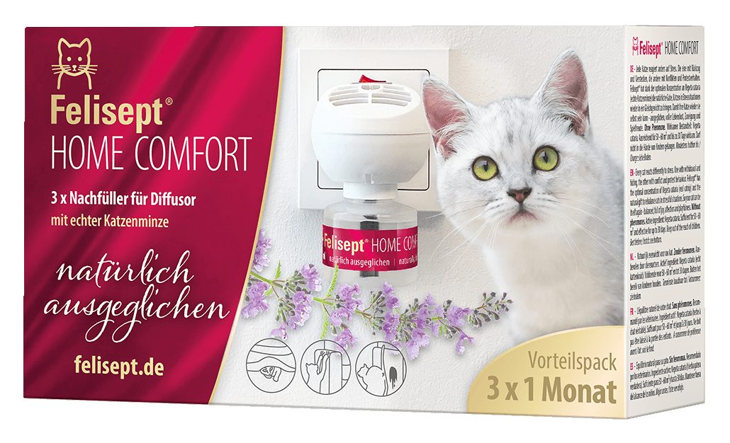Katzenstreu Felisept Home Comfort Nachfüllflakon 3 x 45 ml Vorteilspack