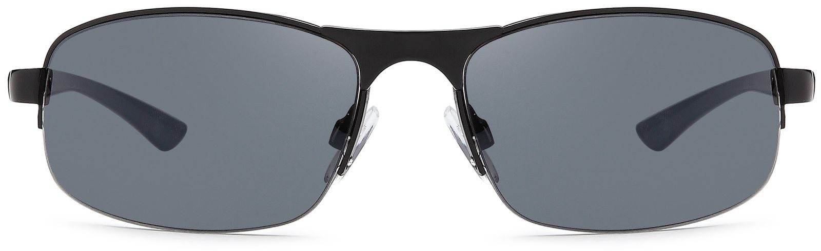 styleBREAKER Sonnenbrille Sonnenbrille Halbrand mit Rechteckigen Gläsern (1 günstig online kaufen