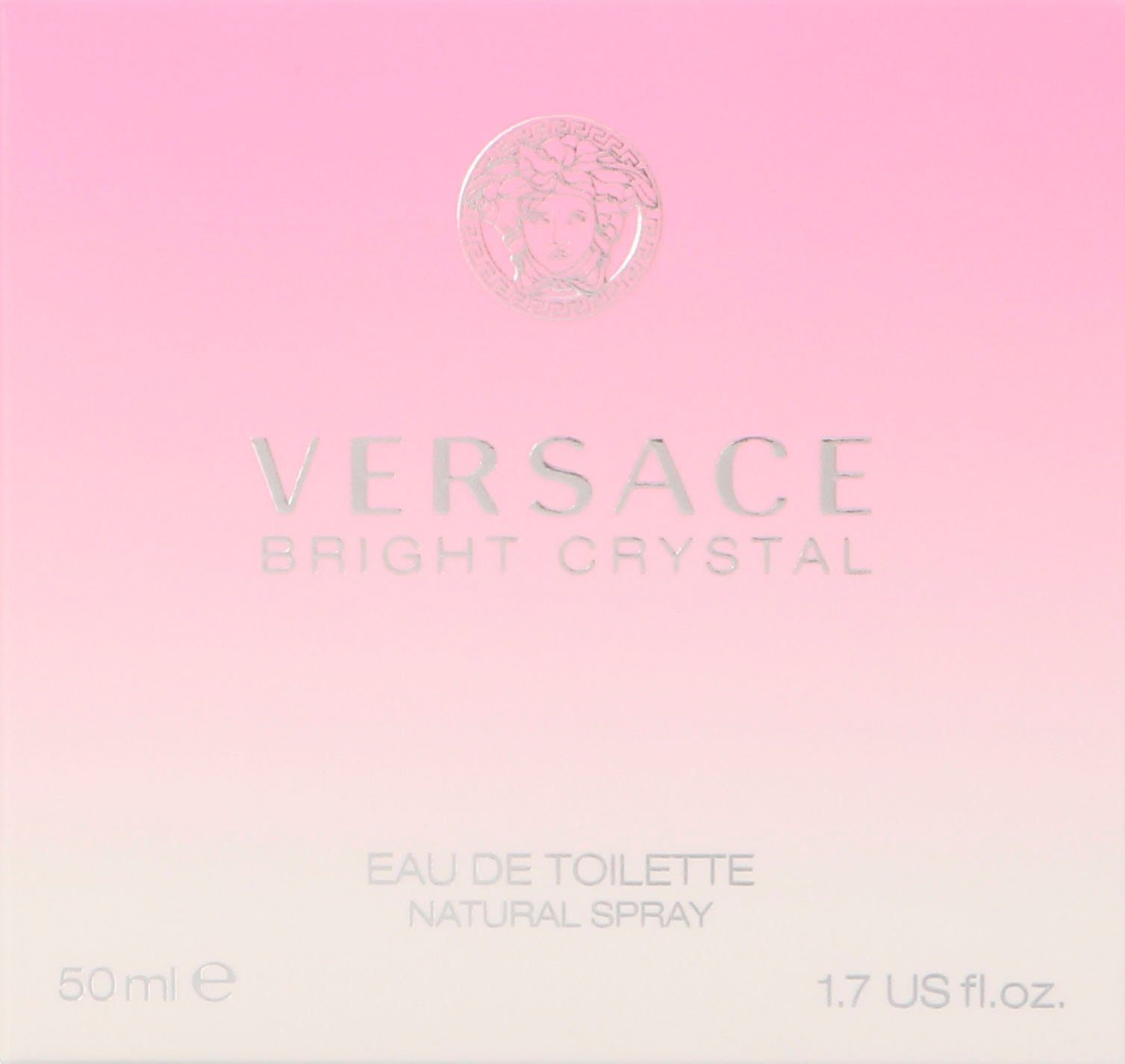 Versace Eau de Toilette BRIGHT CRYSTAL EDT, Blumig-fruchtiger Duft mit Granatapfel, Lotus Magnolie und Amber.