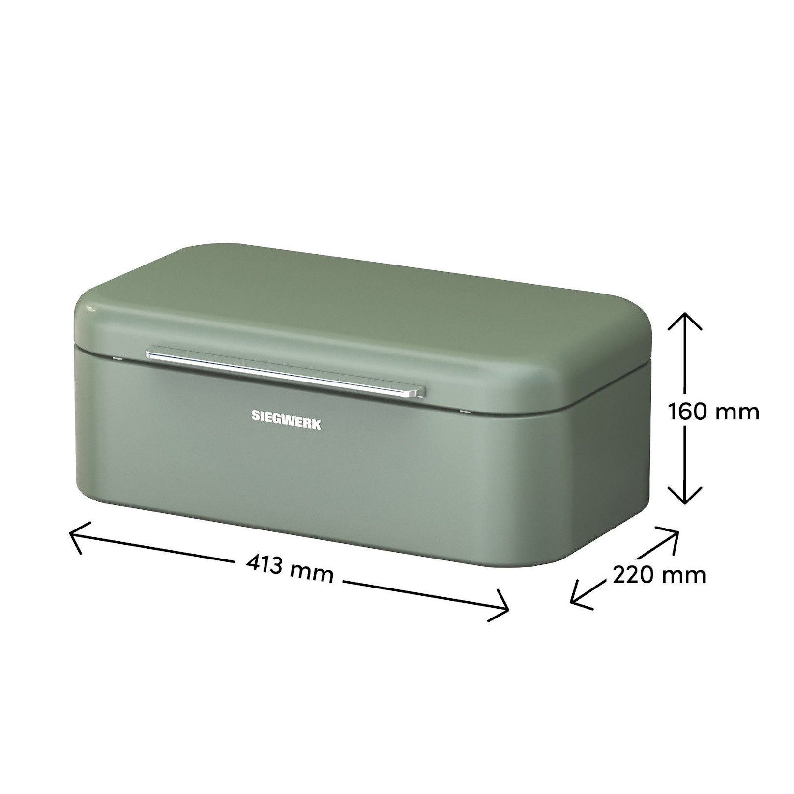 SIEGWERK Brotkasten SIEGWERK Kombiangebot Brotkasten PANOVA und Rollenhalter Sage Harmony