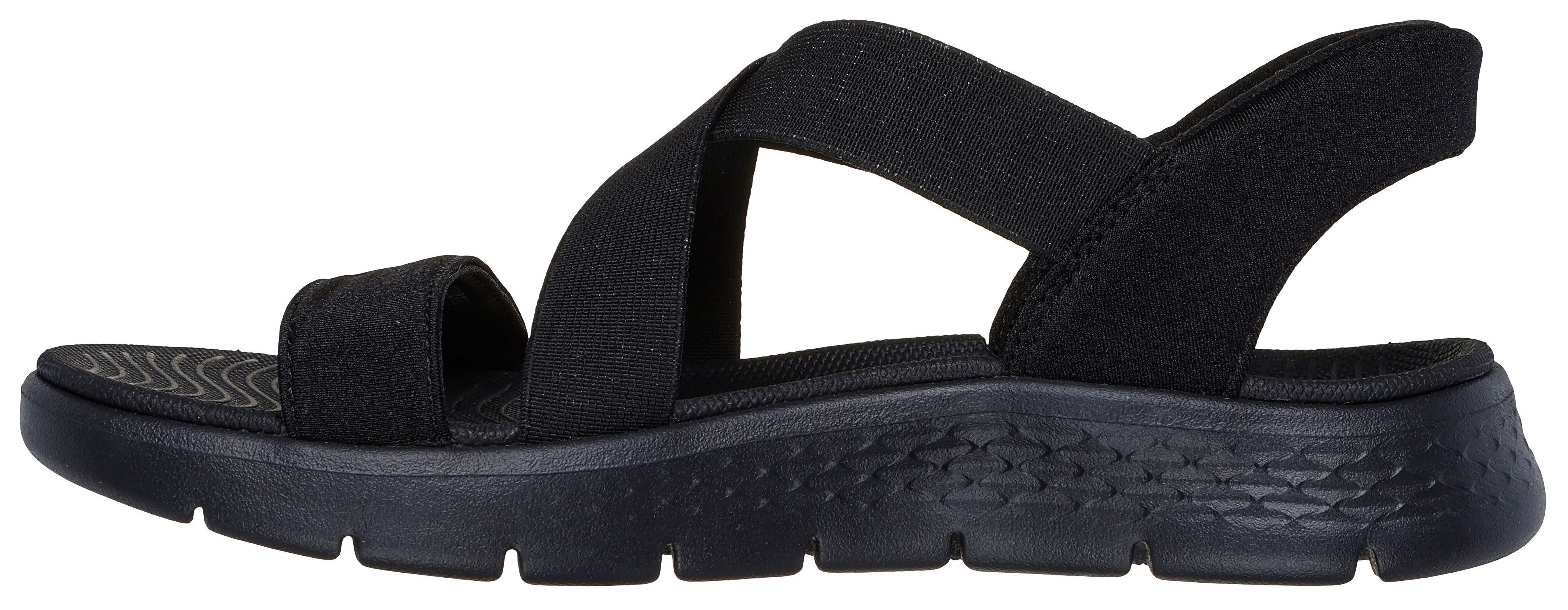 Skechers GO WALK FLEX SANDAL-GLIMMER UP Sandale Sommerschuh, Schlupfschuh mit Goga Mat Foatbed