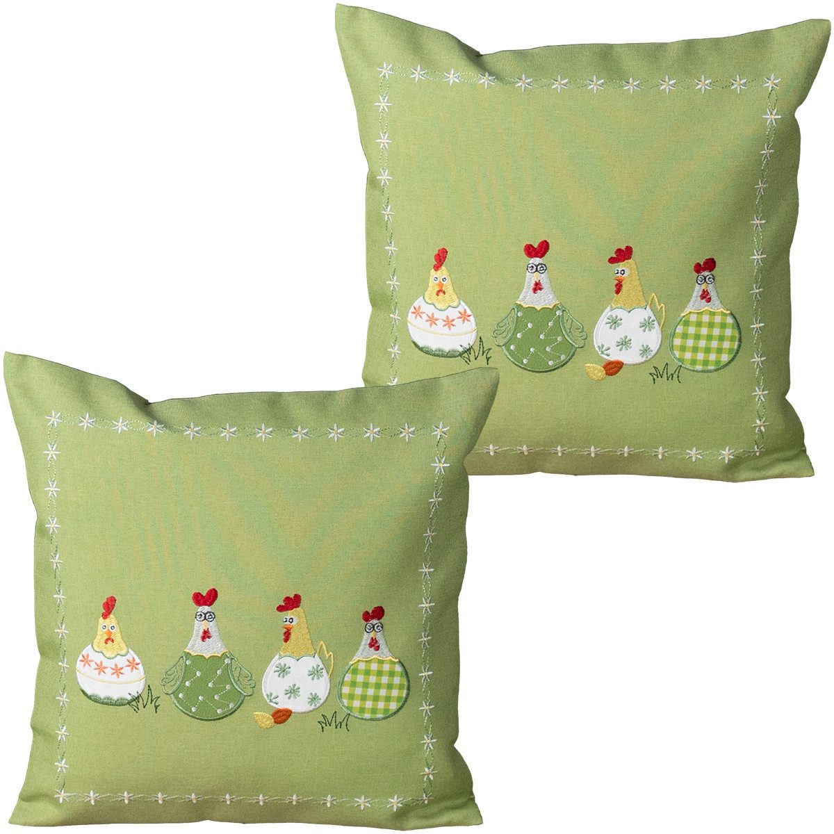 matches21 HOME & HOBBY Kissenbezüge Kissenbezüge TAMI 40 x 40 cm witziges H günstig online kaufen