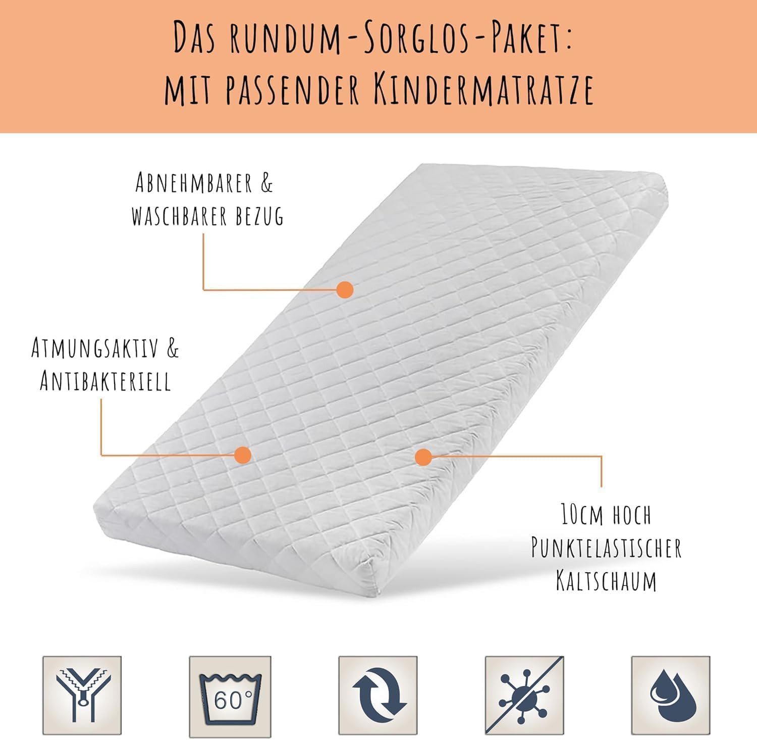 Kids Collective Hochbett 90x200 Etagenbett, EN günstig online kaufen