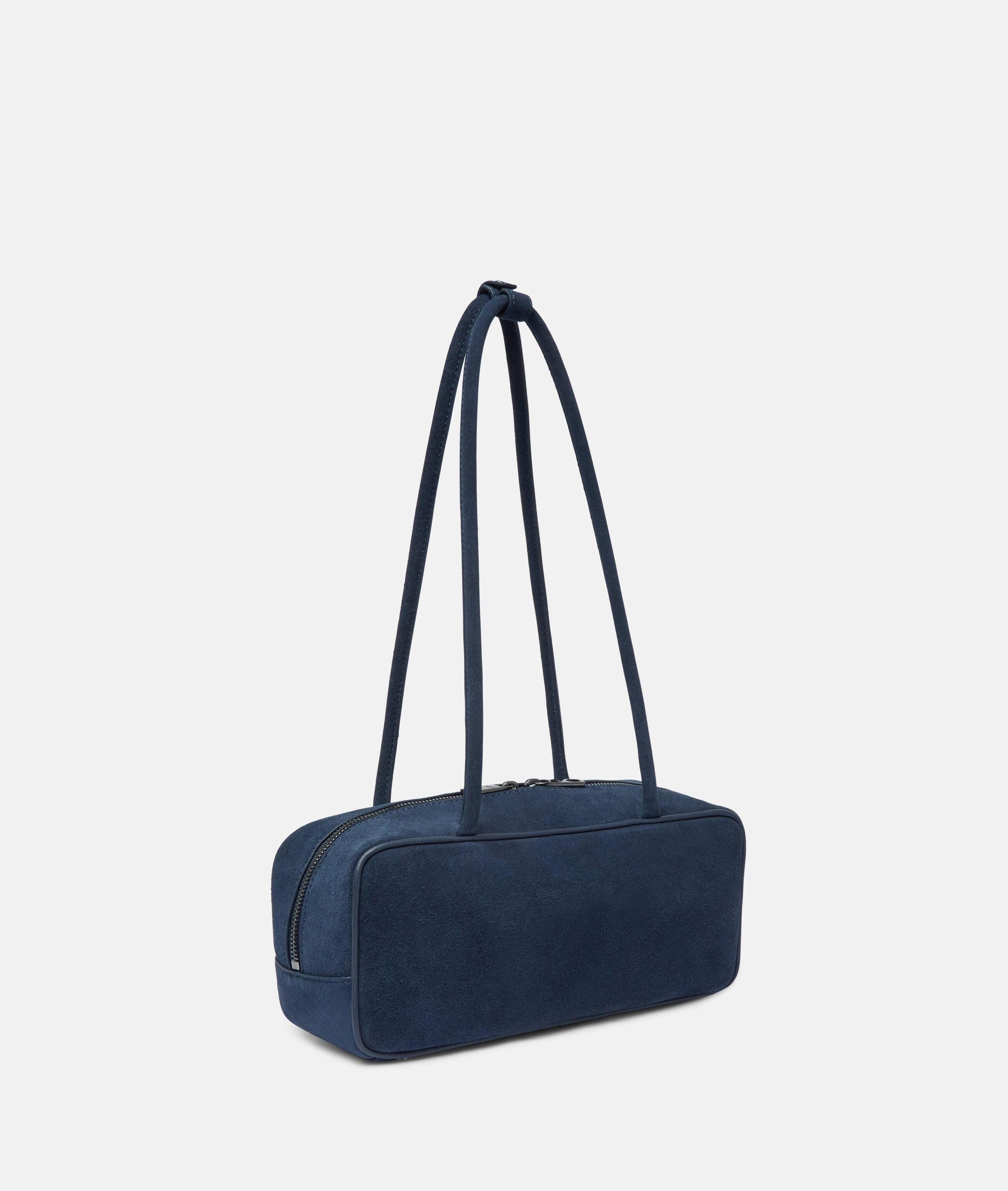 Liebeskind Berlin Schultertasche Jil Satchel S, Handliche Schultertasche aus weichem Veloursleder