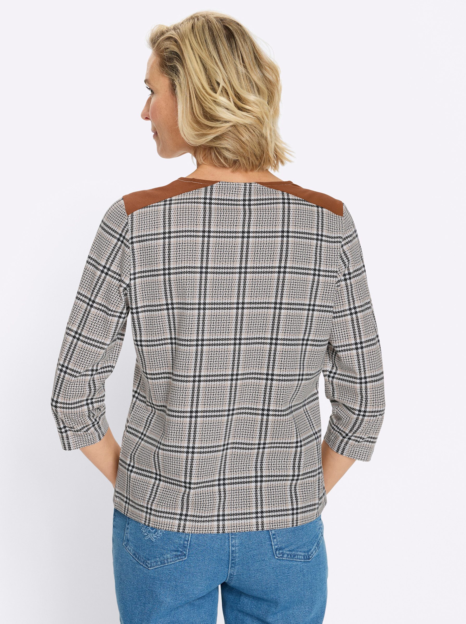 Sieh an! T-Shirt Rundhals-Shirt 3/4-Arm