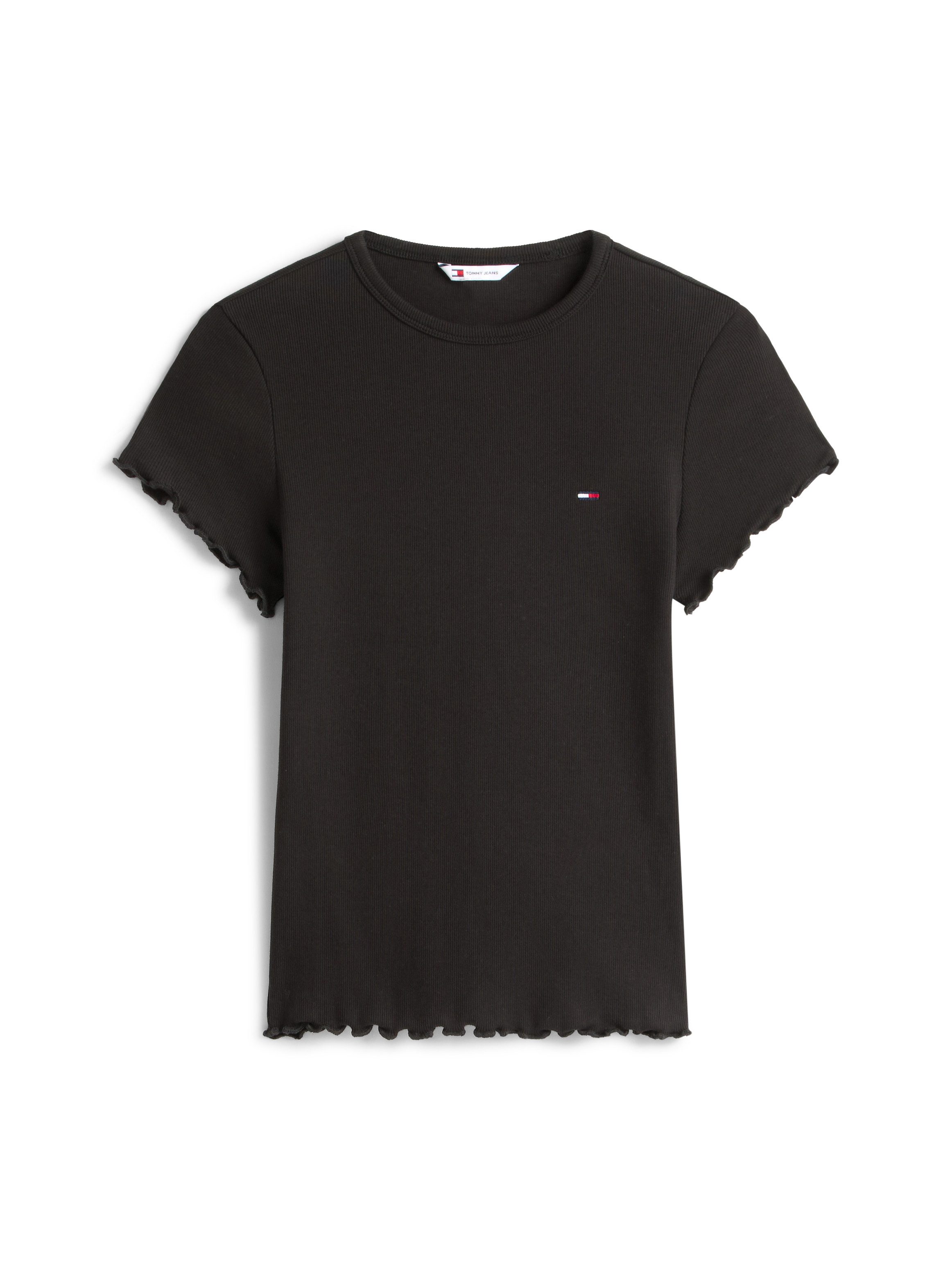 Tommy Jeans T-Shirt TJW SLIM LETTUCE EDGE RIB SS mit gerippter Struktur – Bild 4 von 5