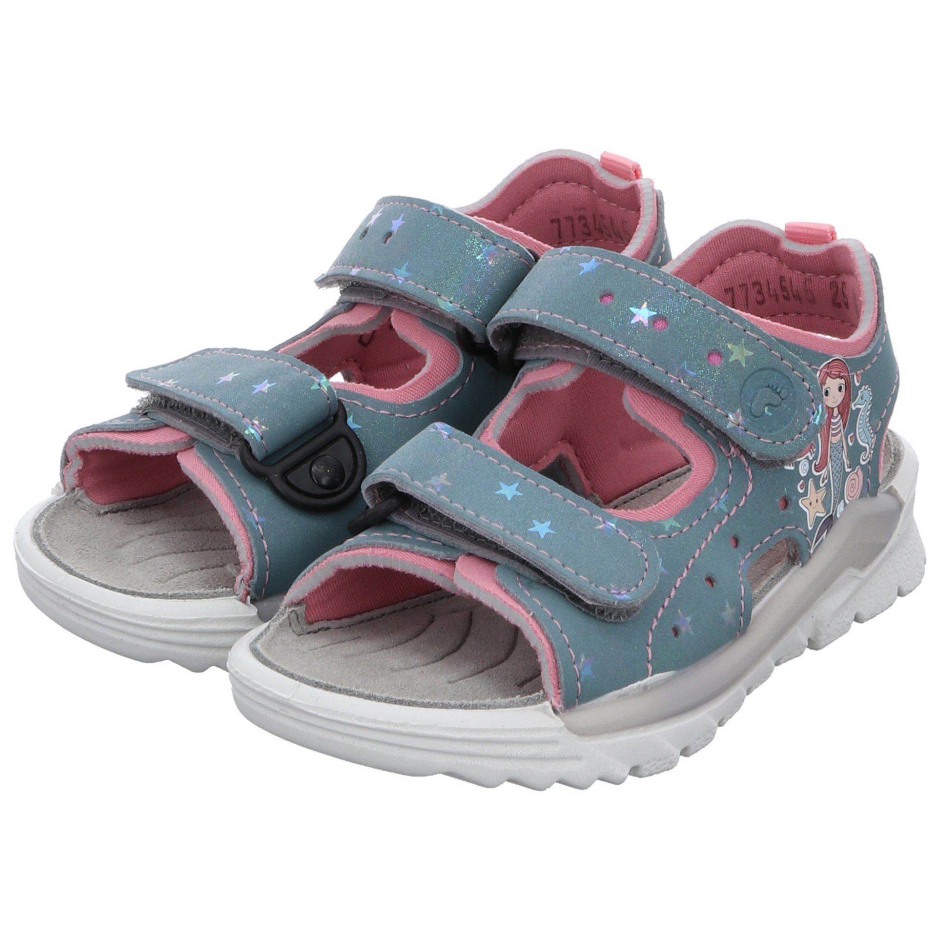 Sandale arctic/mallow Synthetikkombination Schuhe Sandalen Ricosta Sandale Surf Kinderschuhe (130) Mädchen