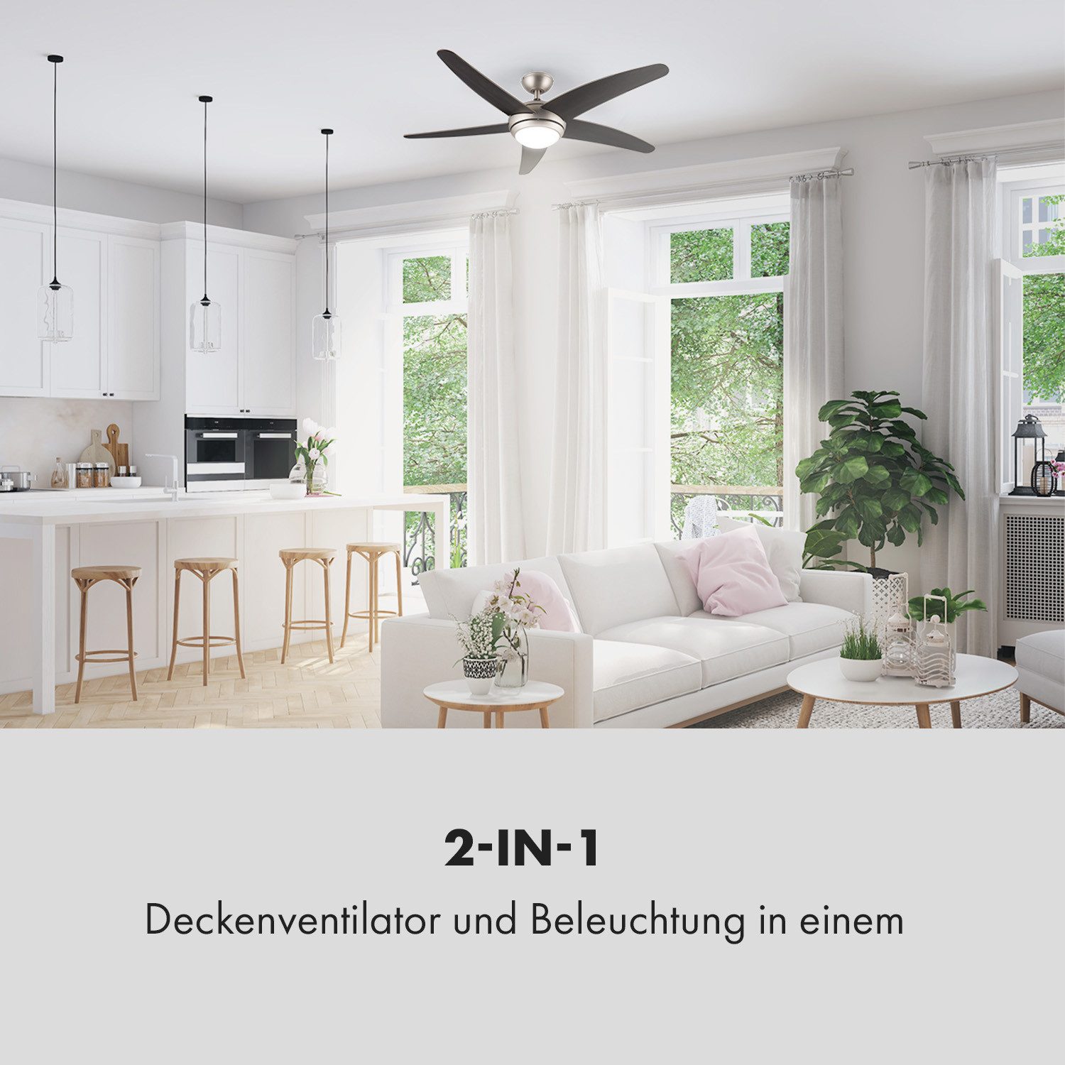Klarstein Bodenventilator Bolero 2-in-1-Deckenventilator, Ventilator mit günstig online kaufen