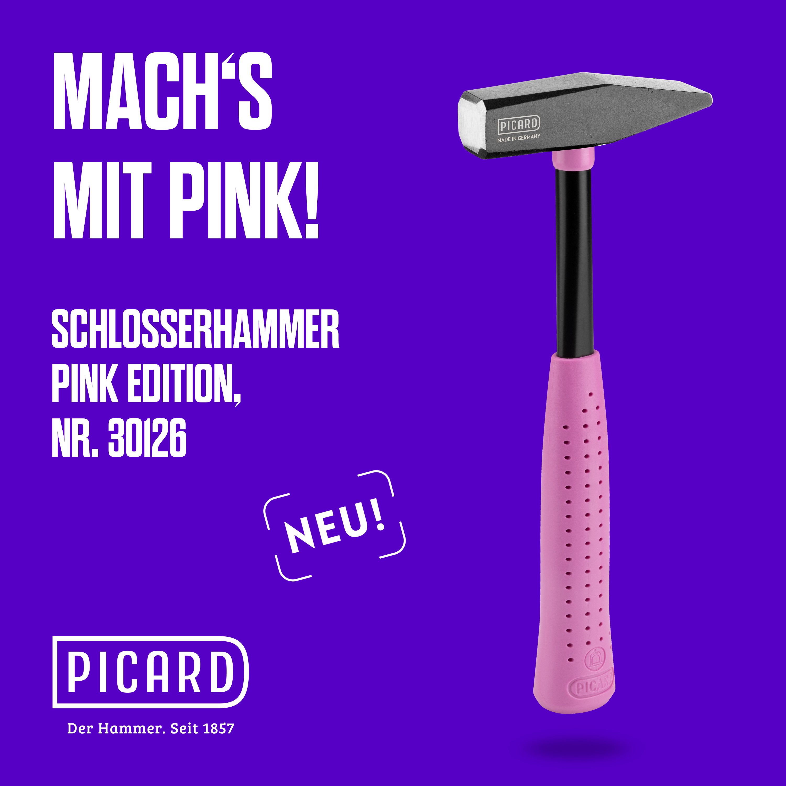 Hammer PICARD Schlosserhammer Pink Edition 300g Nr. 30216