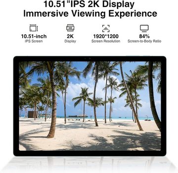 DOOGEE T10PLUS 2K Display 20GB RAM Tablet (10,51", 256 GB, Androïd 13, Dual 4G LTE + 5G WiFi, Mit den besten und erstaunlichsten Funktionen, attraktivem Design)