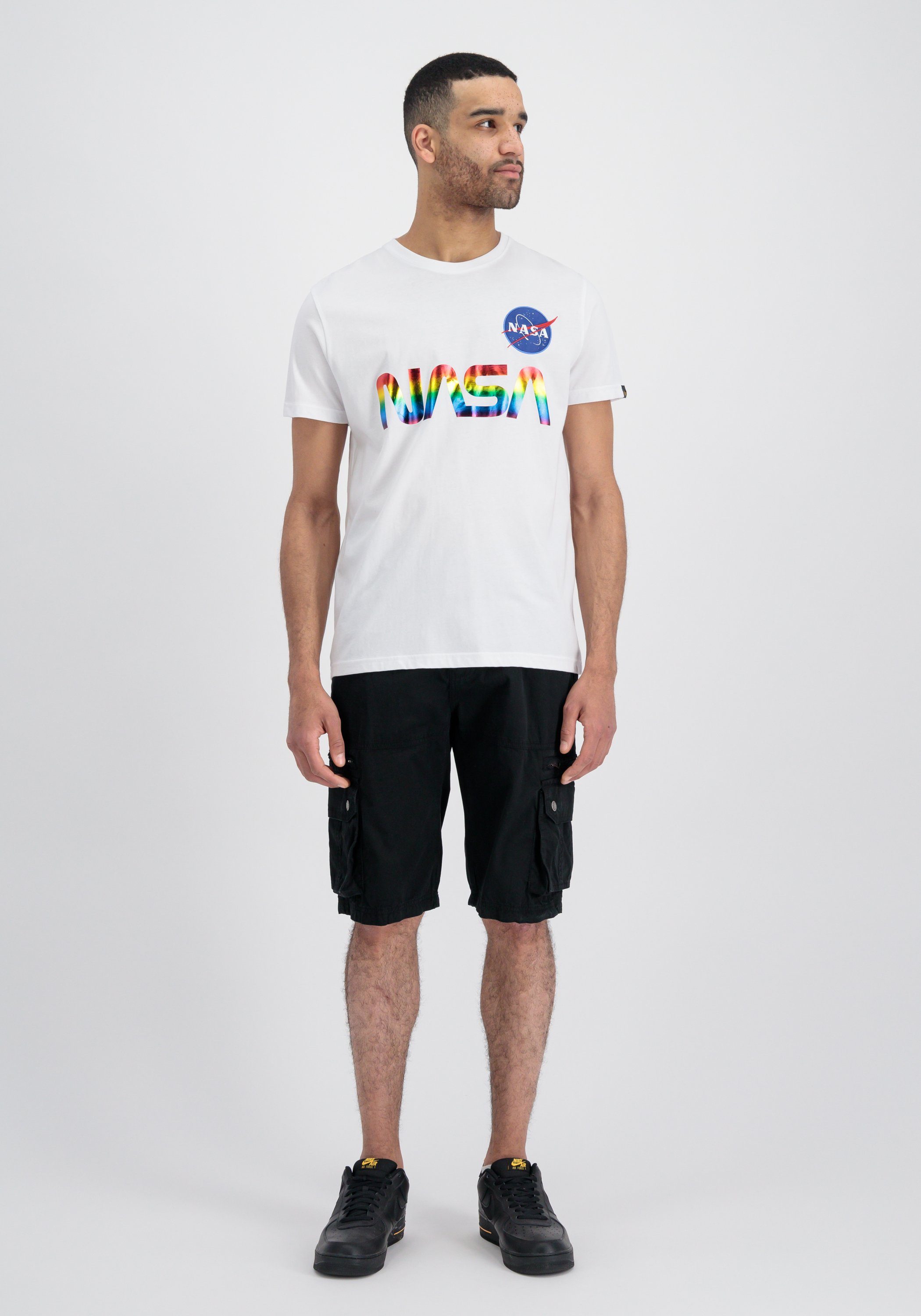 Alpha Industries T Industries - NASA T-Shirts Alpha Metal T-Shirt Men Refl.