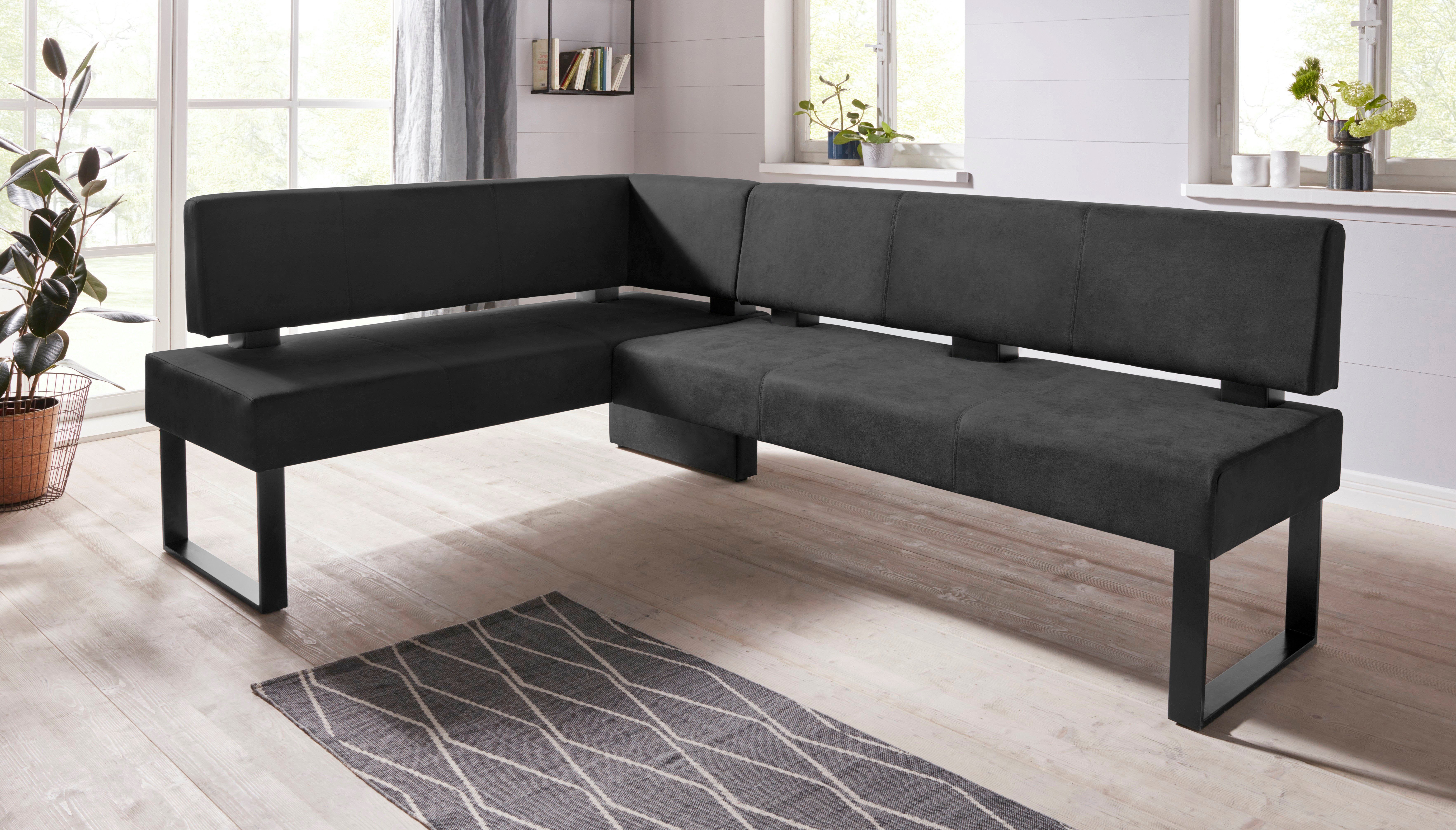 OTTO home Eckbank Oliver mit Metallgestell, Küchenbank, verschiedene Bezüge Cord Esszimmerbank OTTOs Choice – Bild 5 von 5