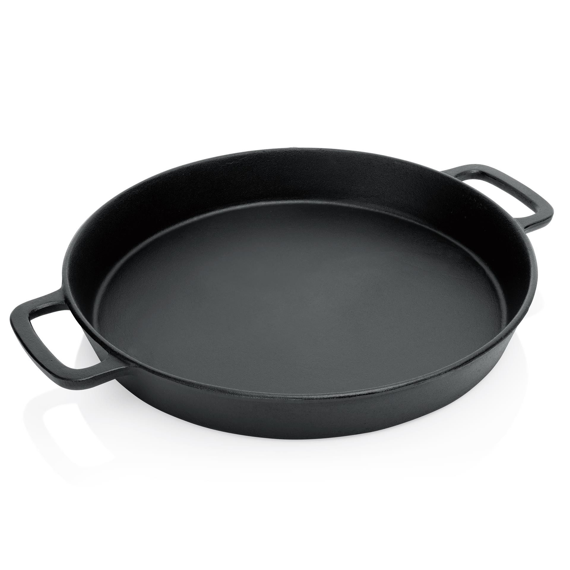 Gastro Spirit Bratpfanne Riesenpfanne aus Gusseisen Ø 50 cm mit Seitengriffen