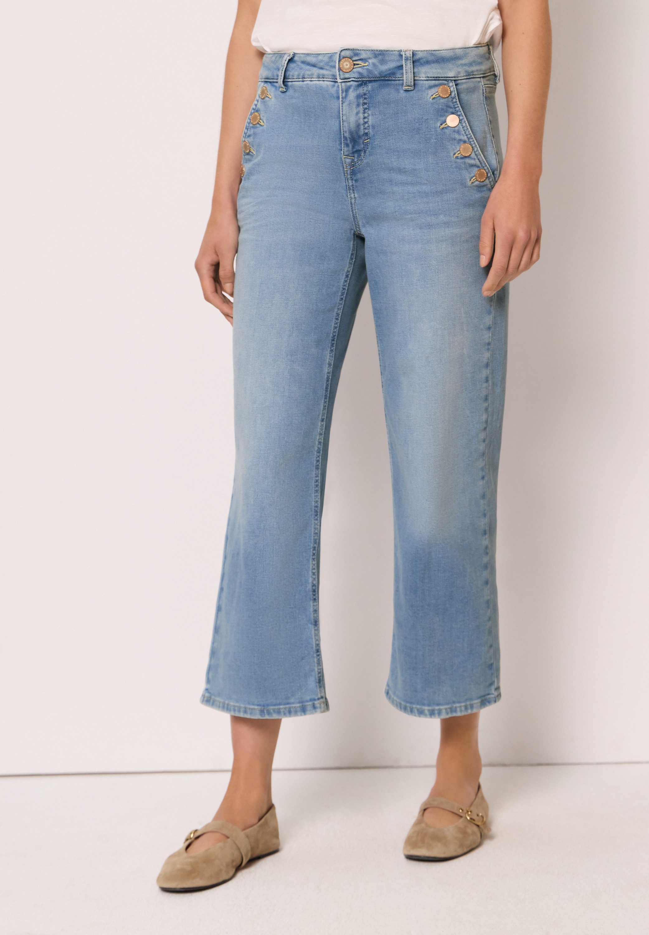 STREET ONE STUDIO Loose-fit-Jeans mit Wide Legs – Bild 2 von 5